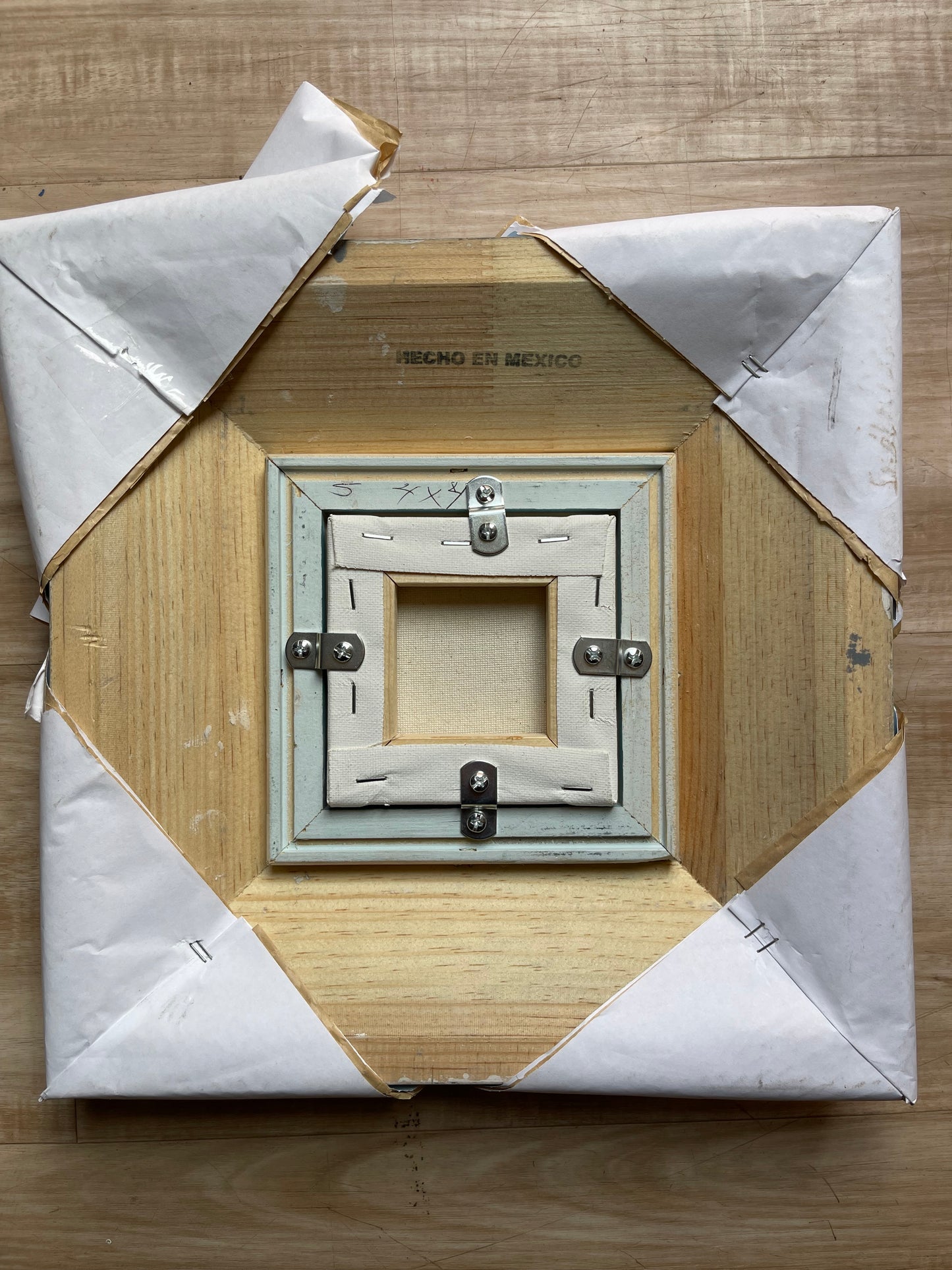 Cute Rufous Hummingbird Original Oil Painting 4x4 Framed