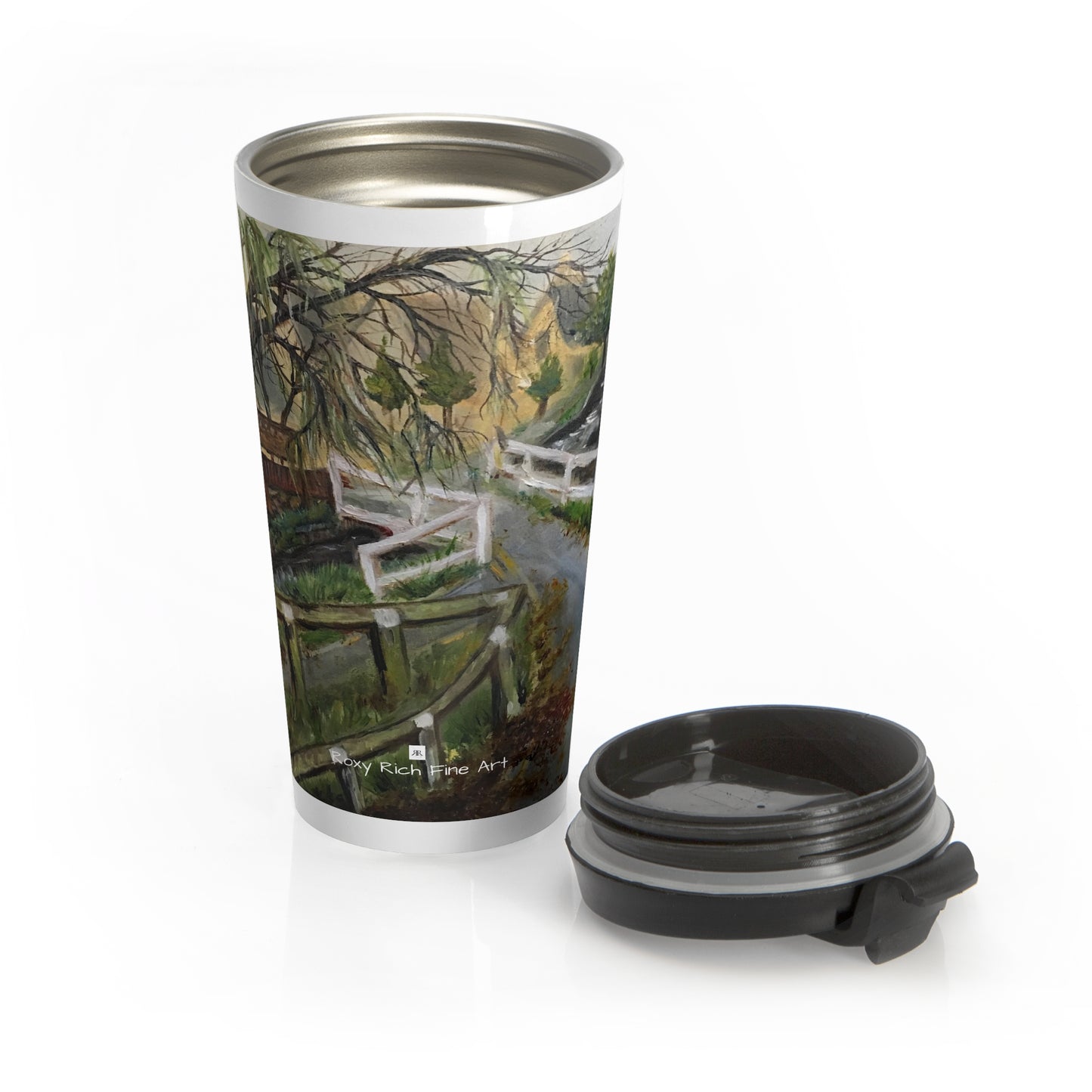 Lower Slaughter Country Inn Cotswolds Stainless Steel Travel Mug