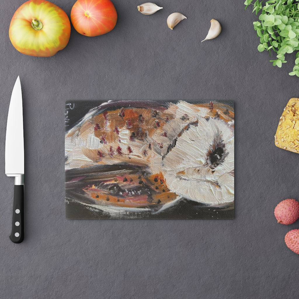 Planche à découper en verre effraie des clochers