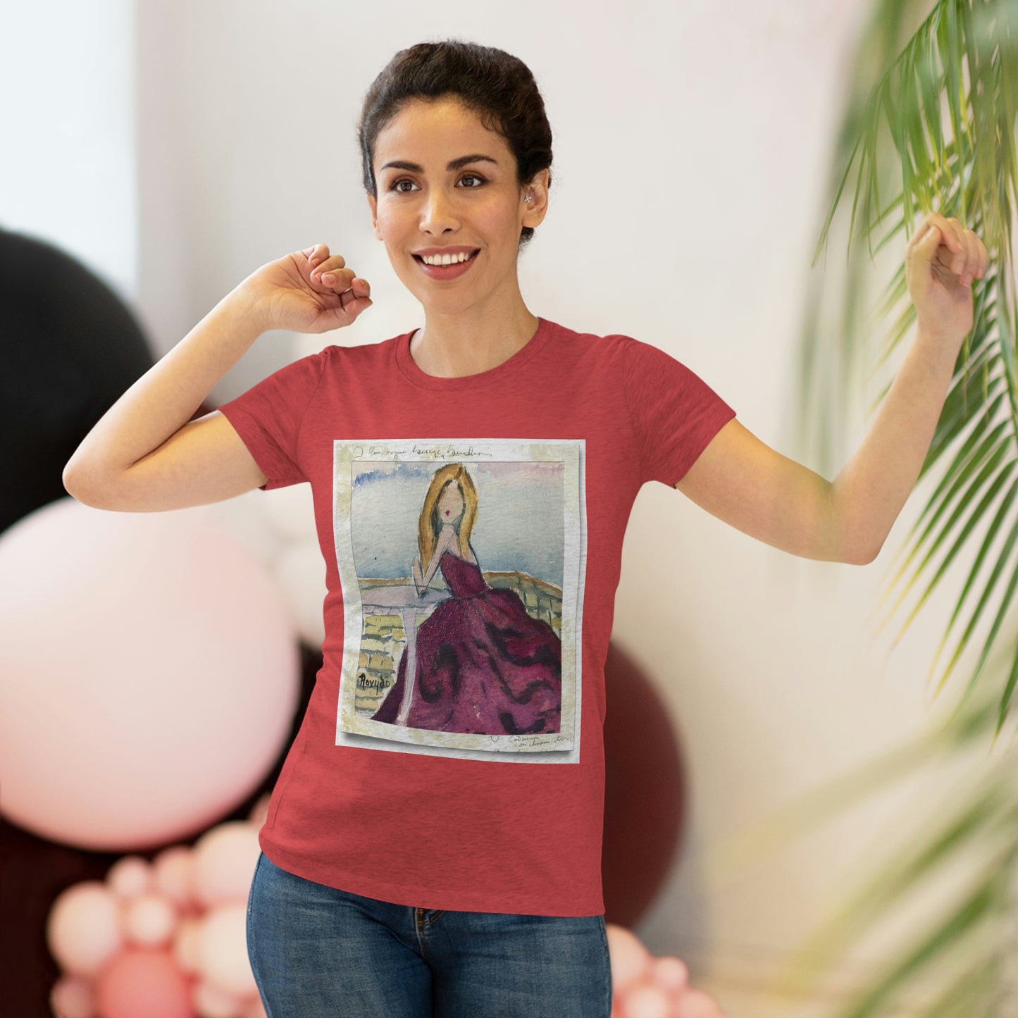 Beach Babe in a Gown Women's fitted Triblend Tee tee shirt