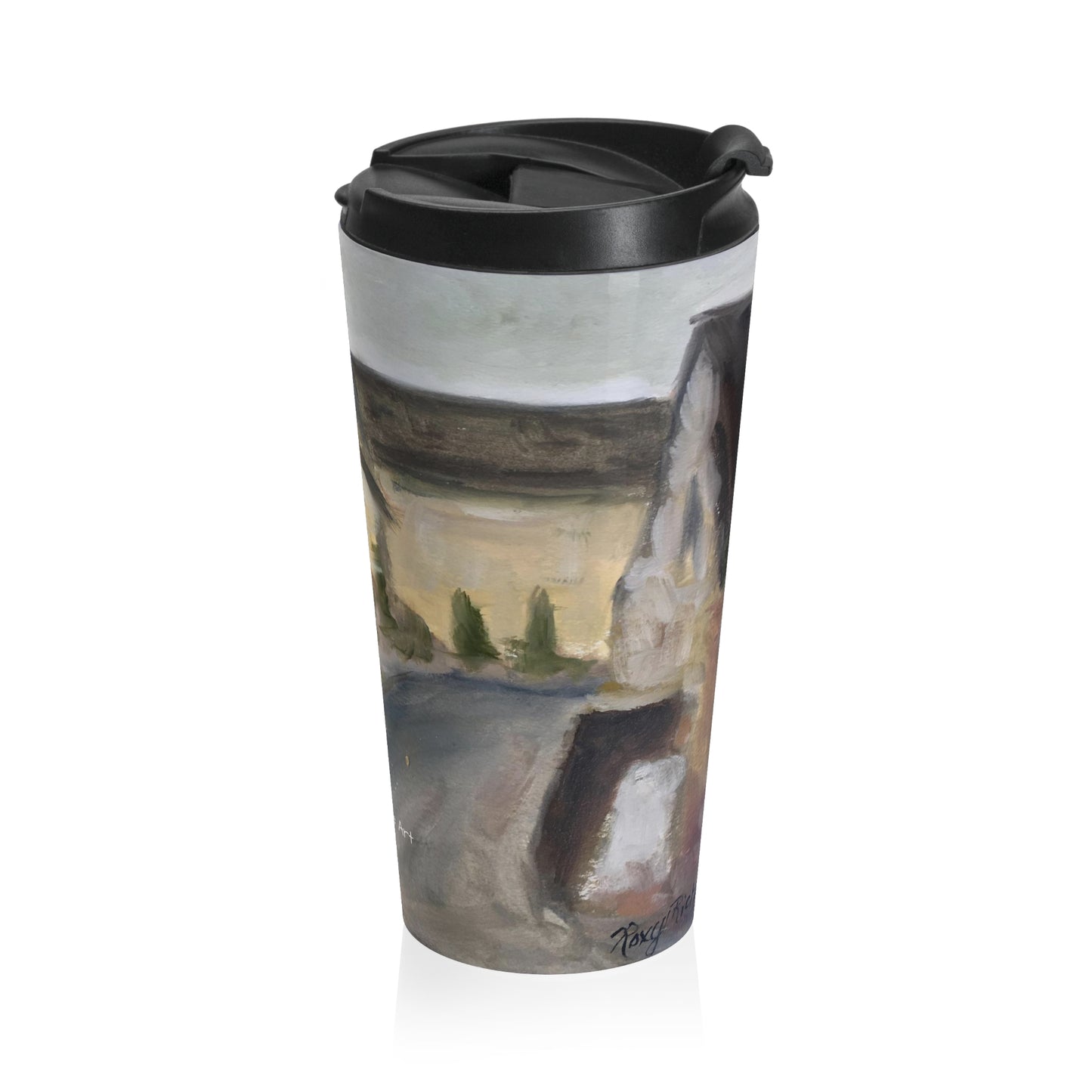 Tasse de voyage en acier inoxydable Lower Slaughter Cotswolds