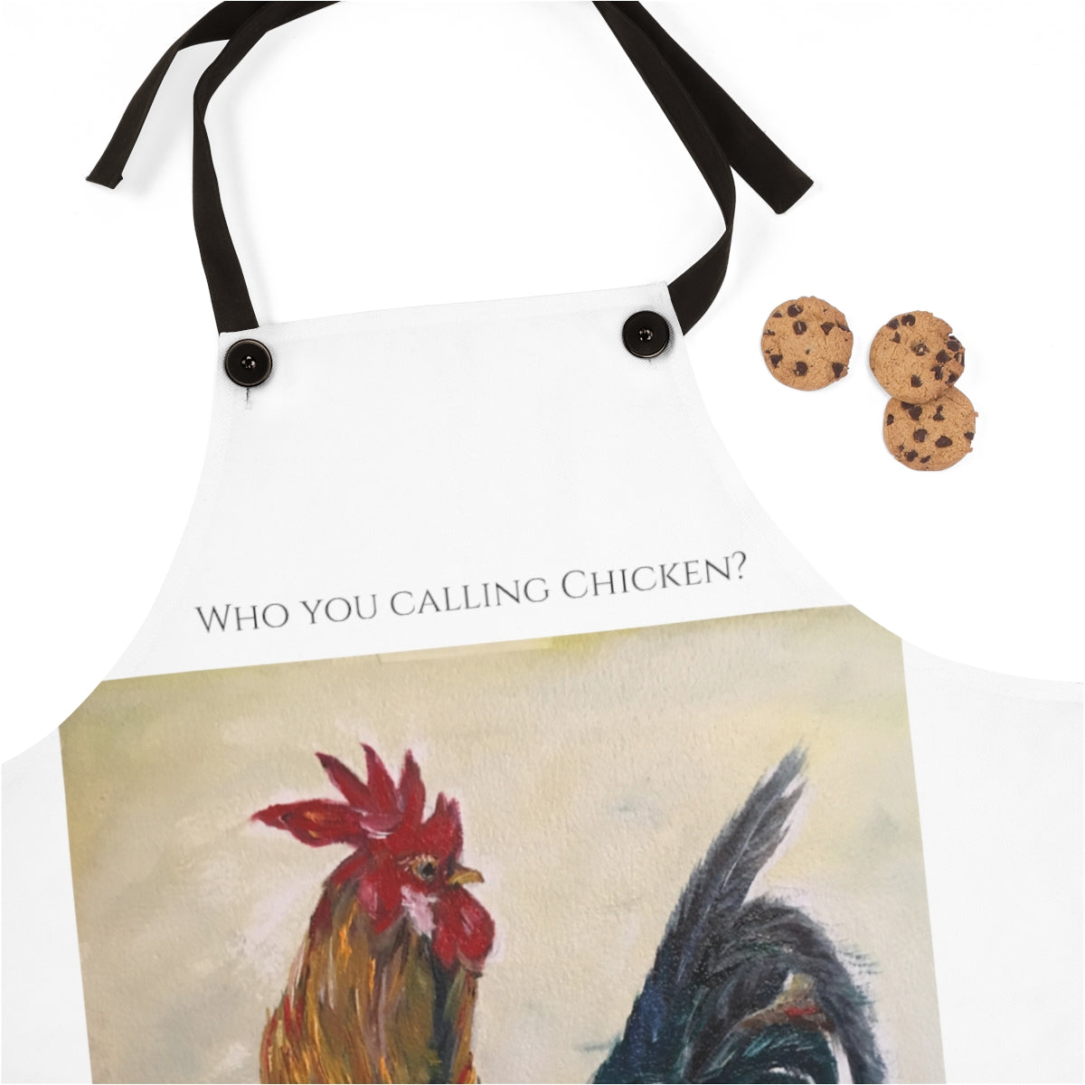 Boss Rooster Printed on white Apron