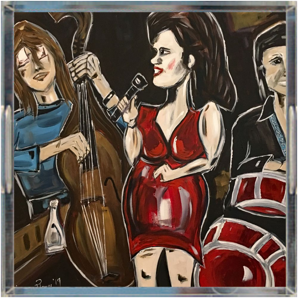 Bandeja Acrílica Cuadrada Good Jaz (cantante de jazz en The Dresden Hollywood)