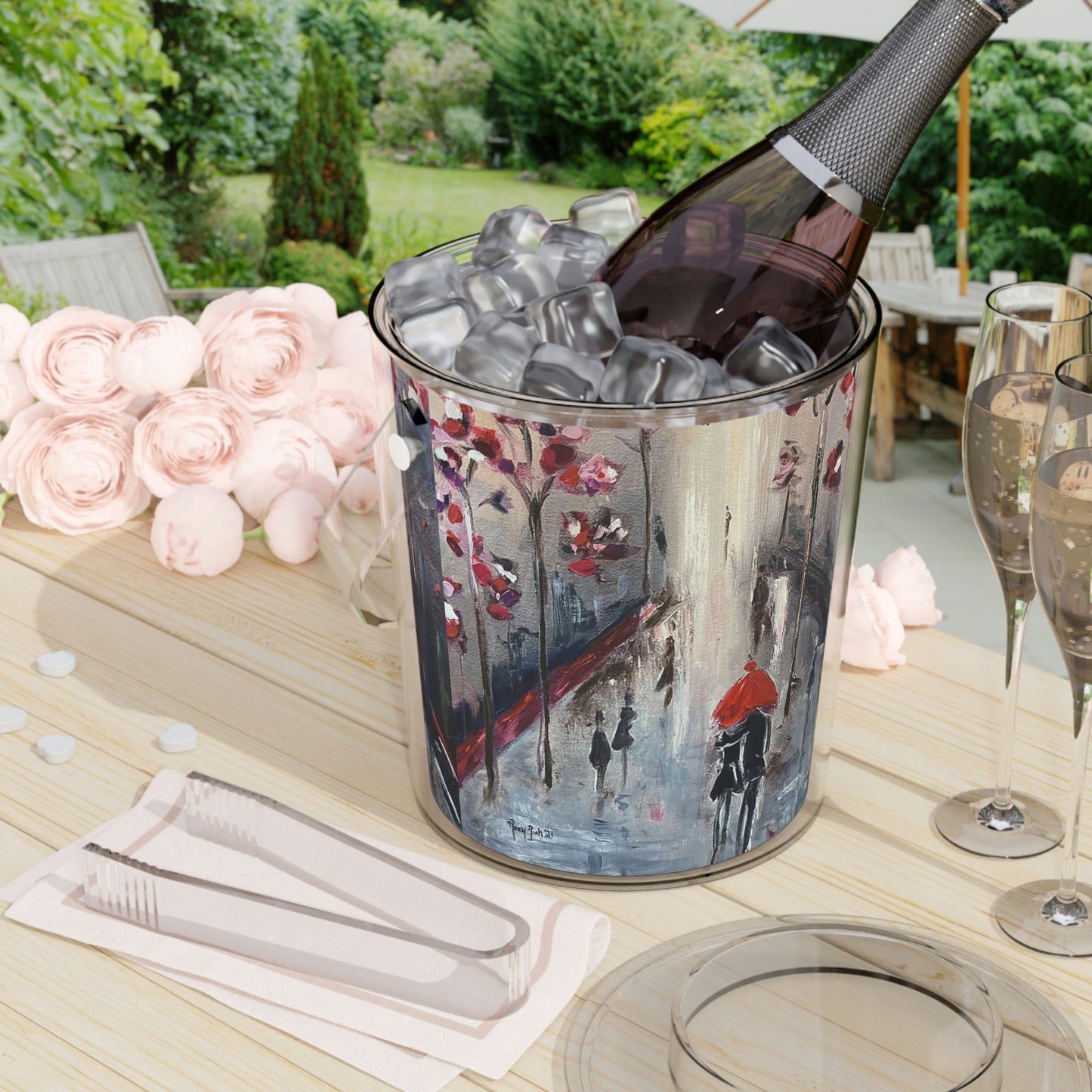 Paseando por París Vino o Cubitera con Pinzas