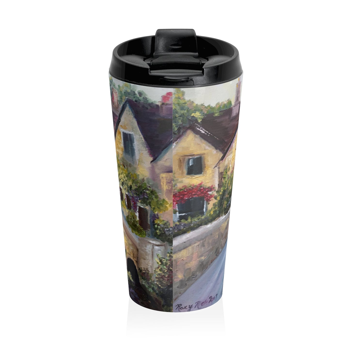 Castle Combe Cotswolds Tasse de voyage en acier inoxydable