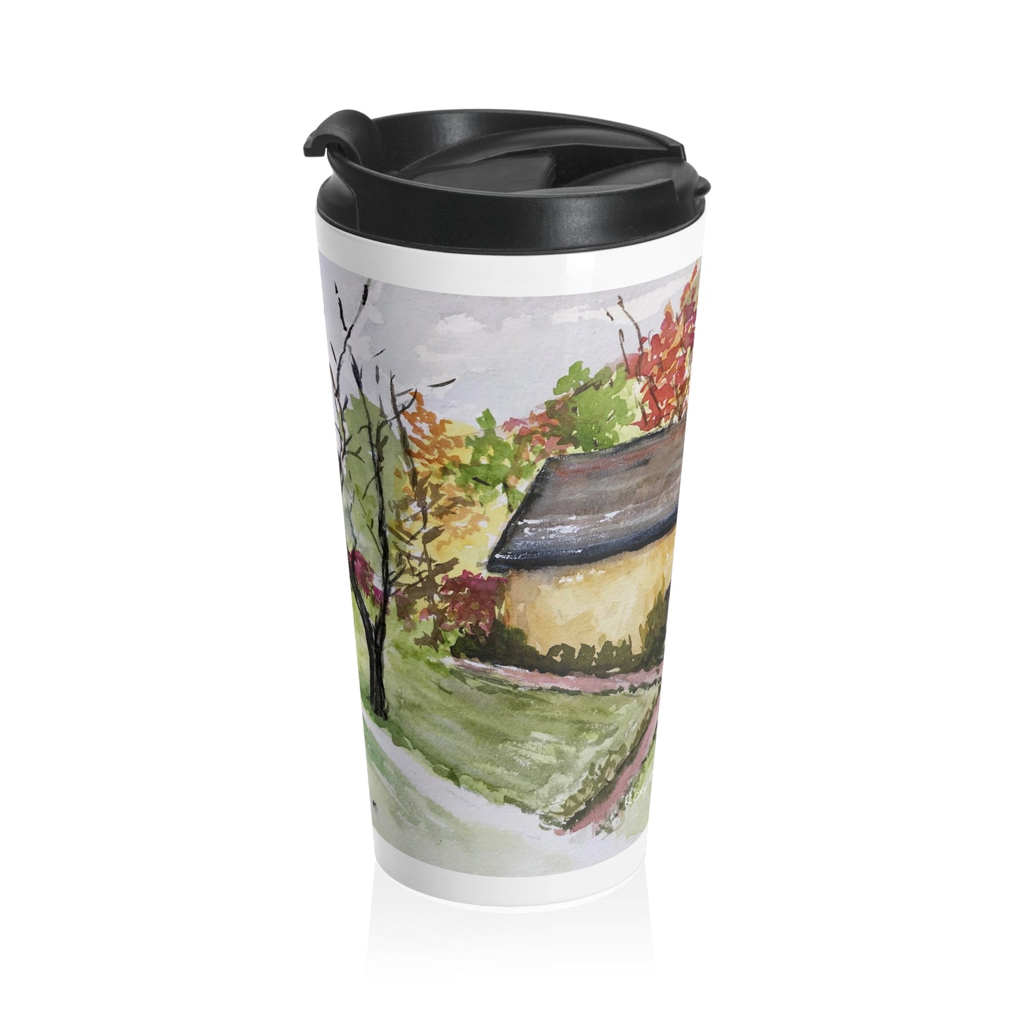 Woodwells Cottage at Owlpen Manor Cotswolds Stainless Steel Travel Mug