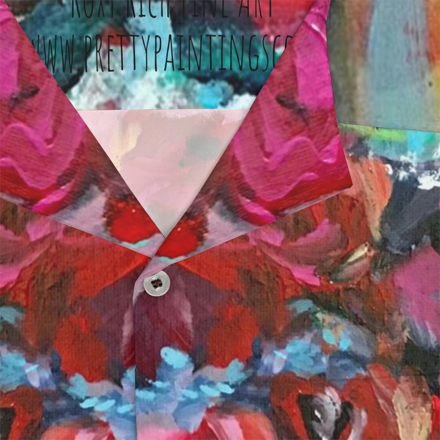 Chemise hawaïenne pour hommes Fluffy Red Roses Enthousiaste