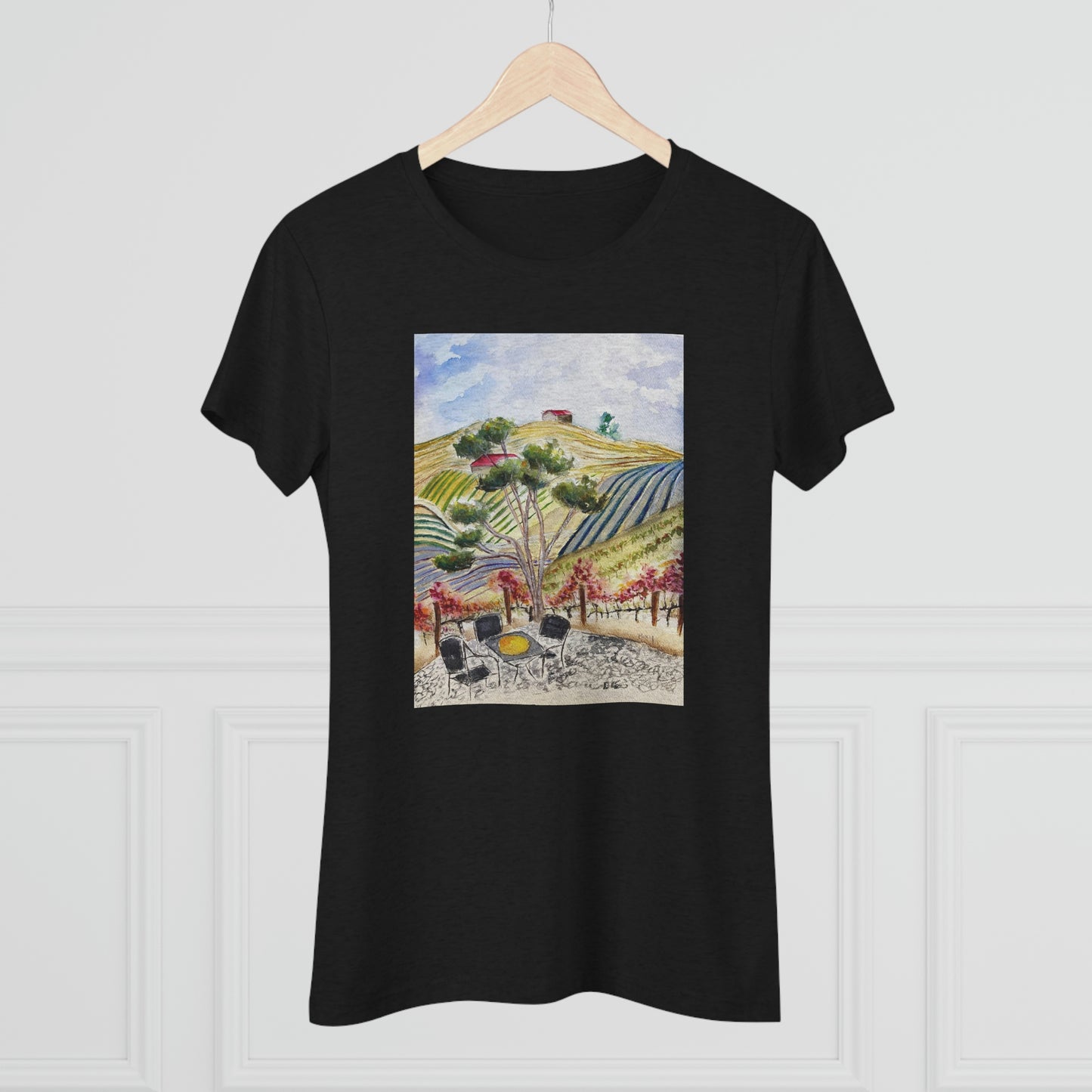 View from the Patio at GBV Temecula Women's fitted Triblend Tee  tee shirt
