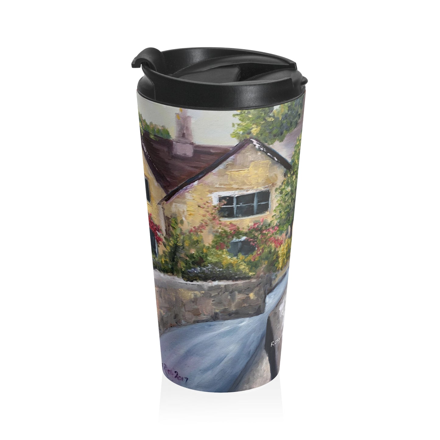 Castle Combe Cotswolds Tasse de voyage en acier inoxydable
