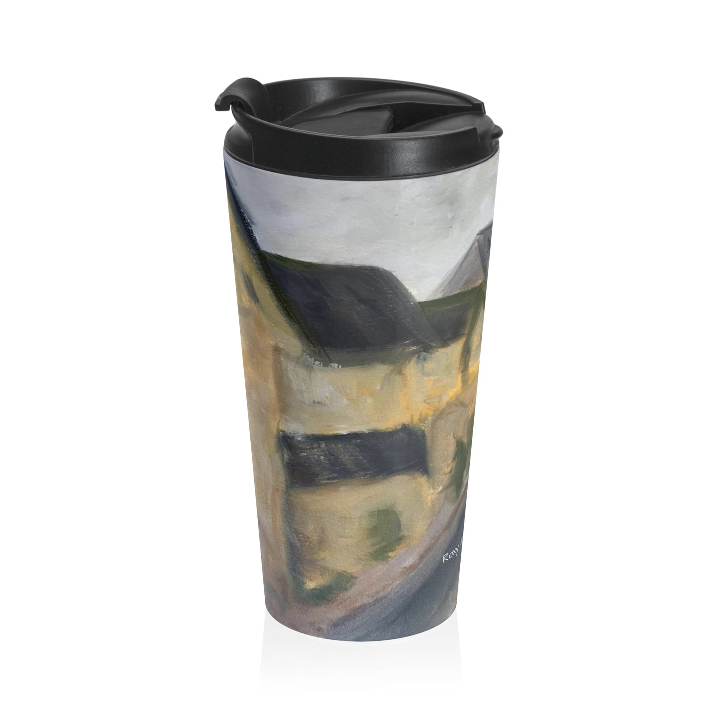 Tasse de voyage en acier inoxydable Lower Slaughter Cotswolds