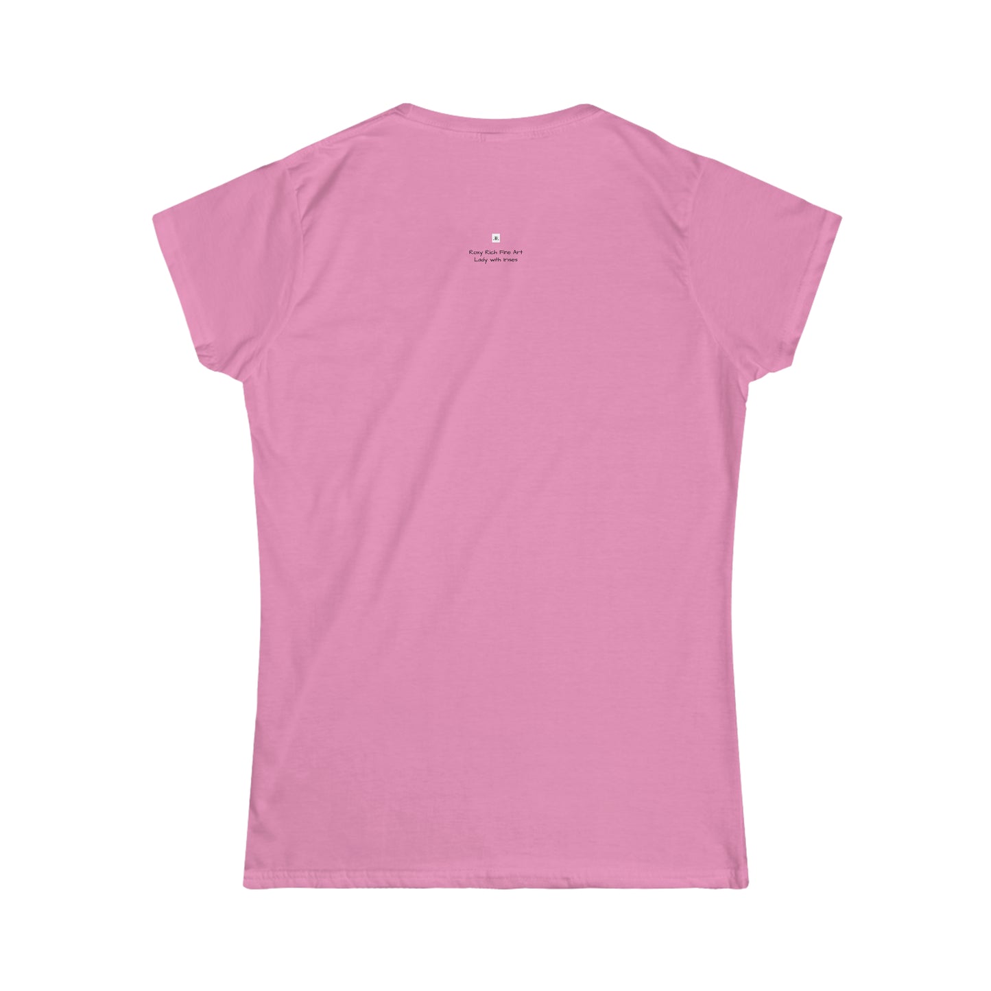 Lady with Irises Women's Softstyle Semi-Fitted Tee