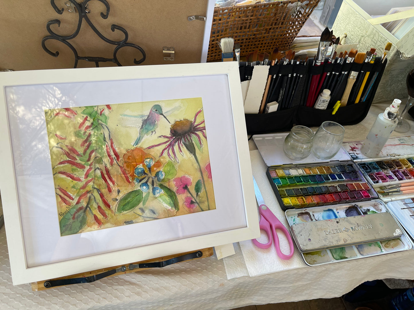 Hummingbird on a Coneflower