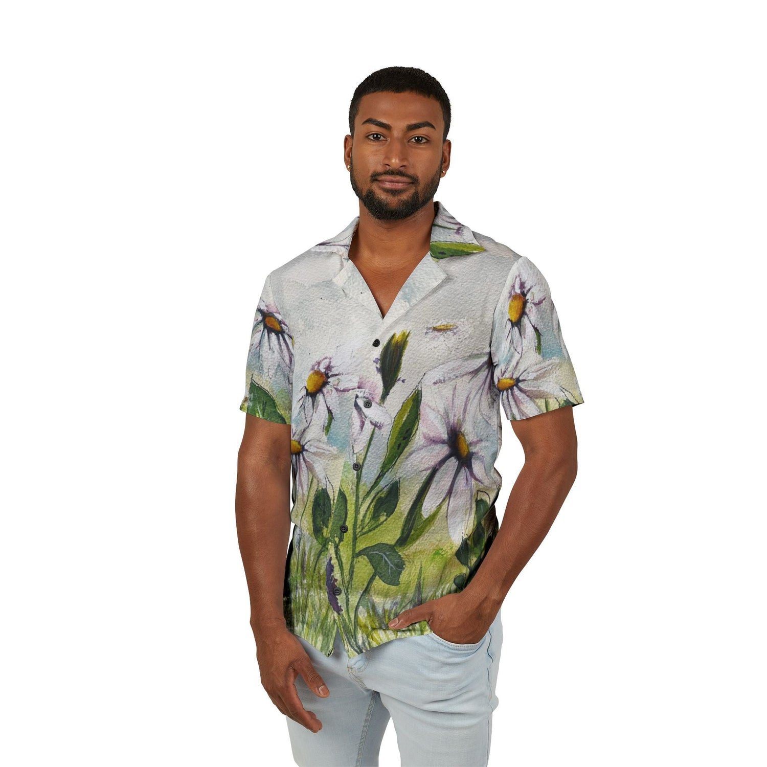 Men's European Cut Hawaiian Camp Shirts