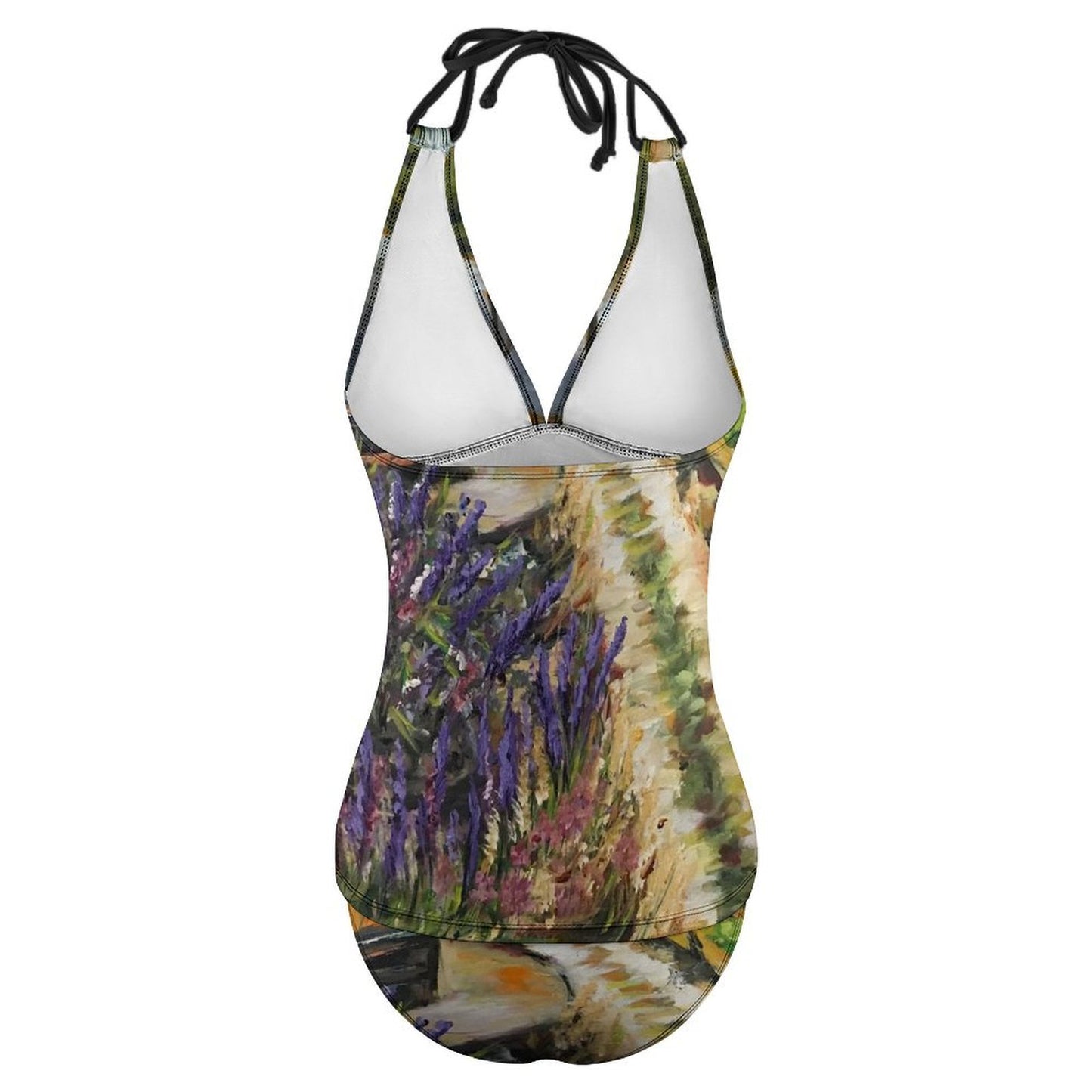 Summer Vines Faulkner Winery Temecula Slim Fit Tankini Split Swimsuit