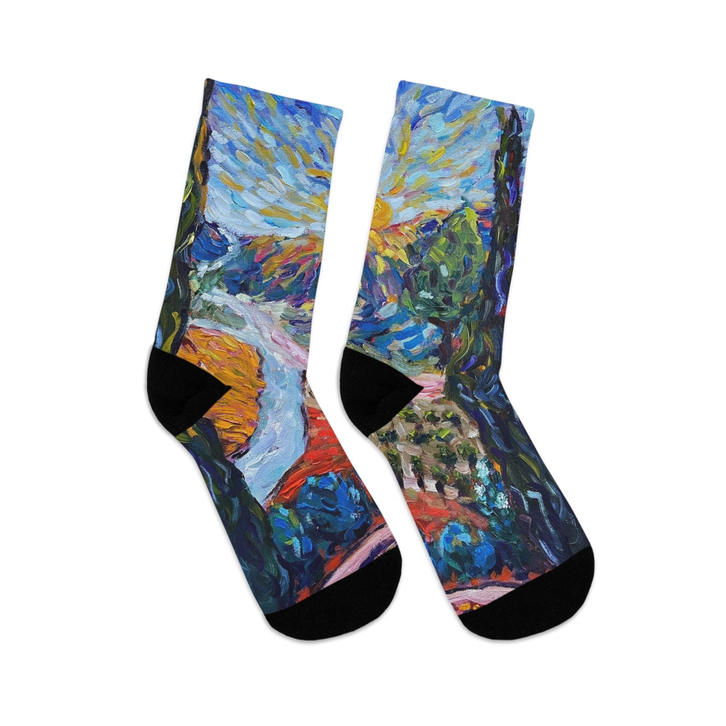 Sunny Cypresses Socks