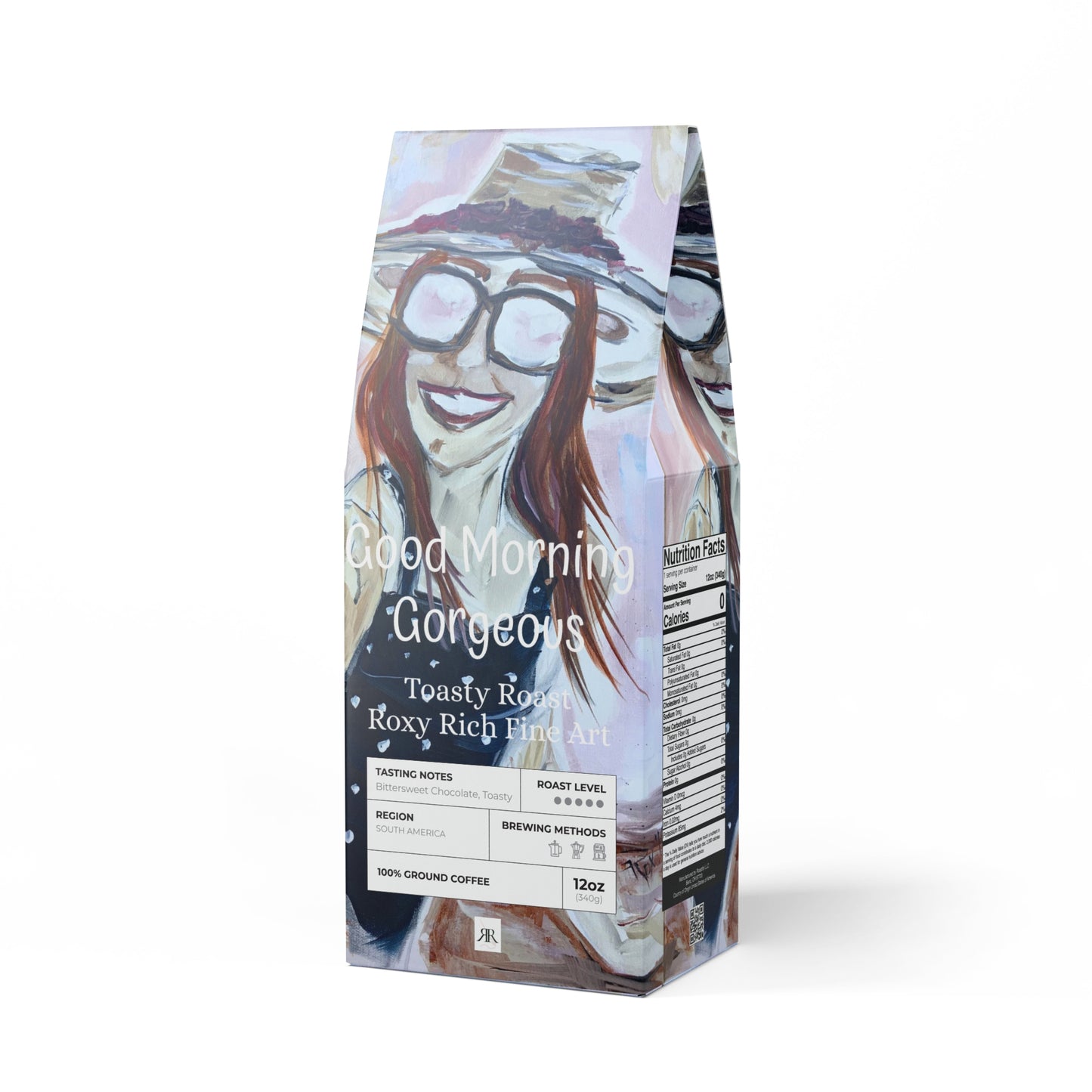 Pretty Lady in a Straw Hat- Toasty Roast Coffee 12.0z Bag