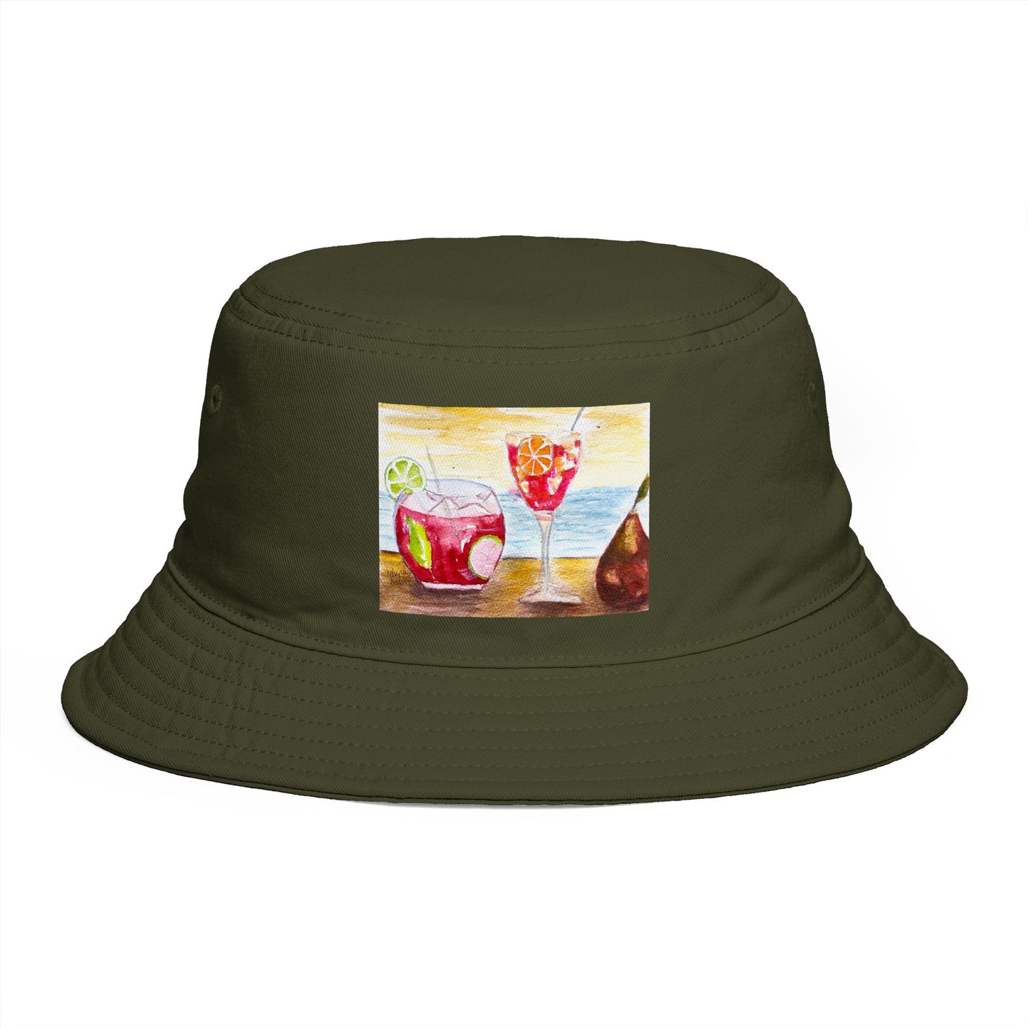 Roxy Rich Fine Art Summer Cocktails - Stylish Durable Bucket Hat