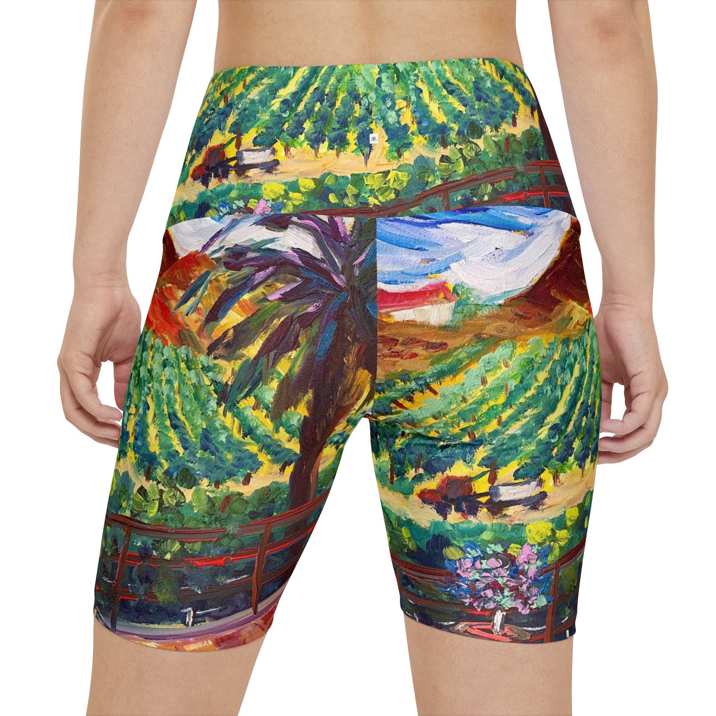 Women's Workout Shorts - Vineyard View at Chapin-Temecula