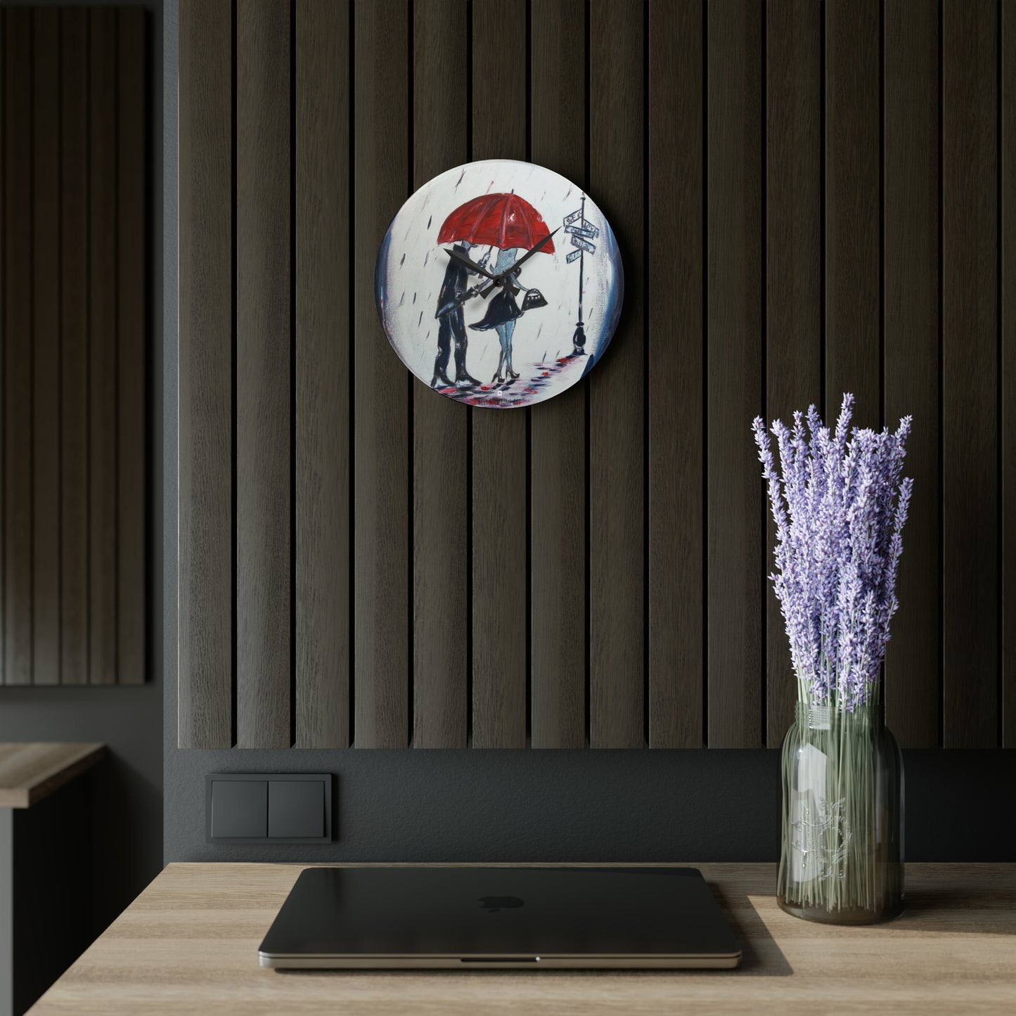 The Gentleman Romantic Acrylic Wall Clock