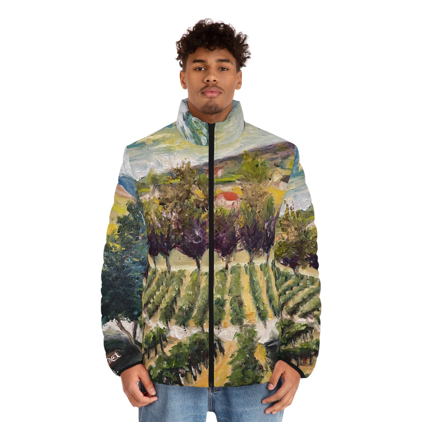 Men's Puffer Jacket - Roxy Rich Art, Unique Bright Cabernet Lot at Oak Mountain