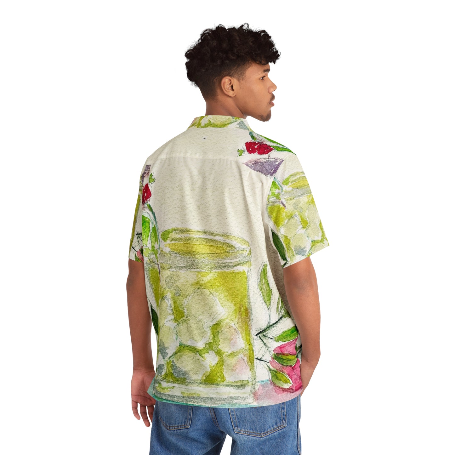 Men's Hawaiian Shirt- Margarita and Roses