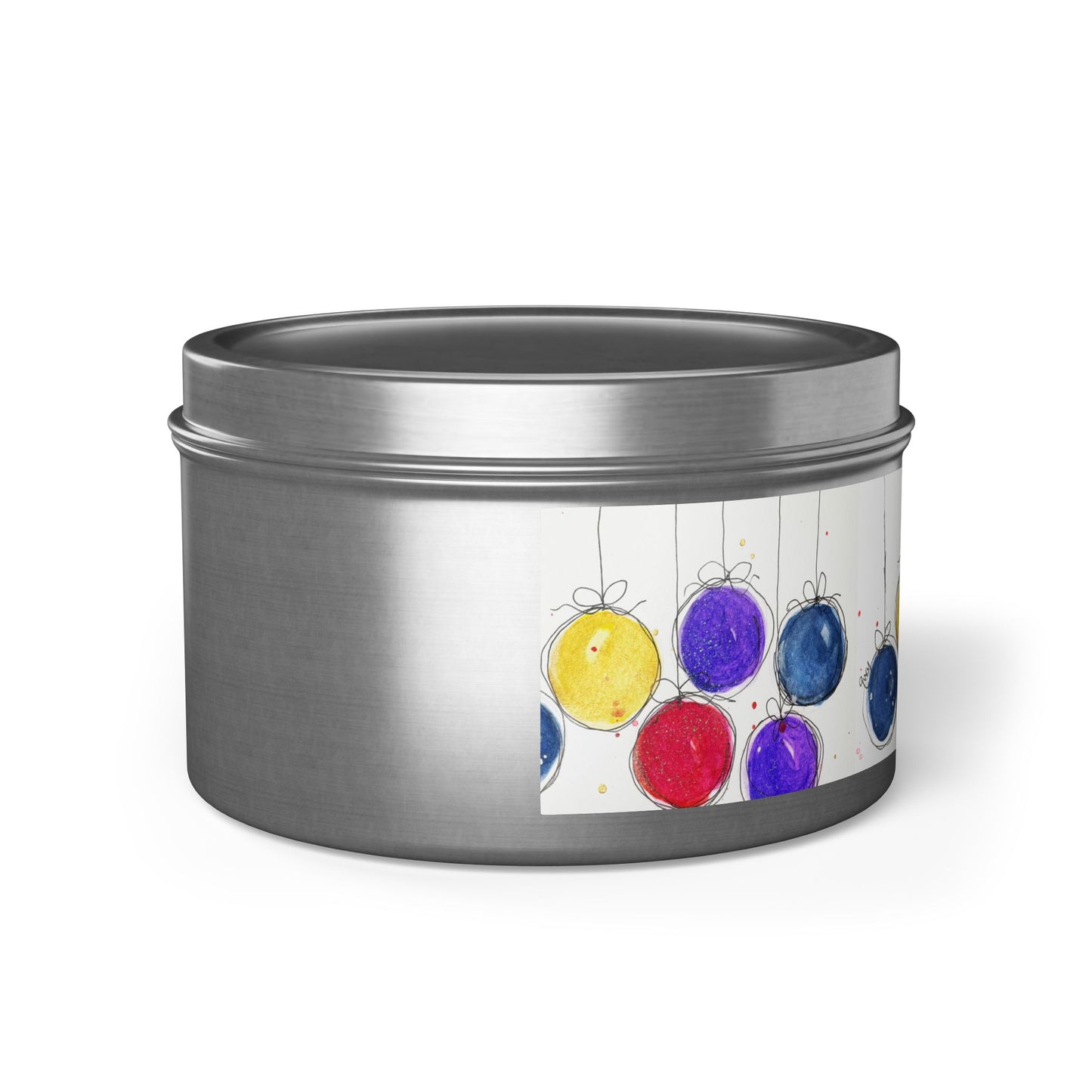 Tin Candle-Christmas Balls