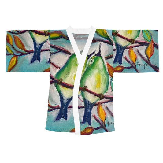 Kimono Robe - Romantic Cuddling Warblers