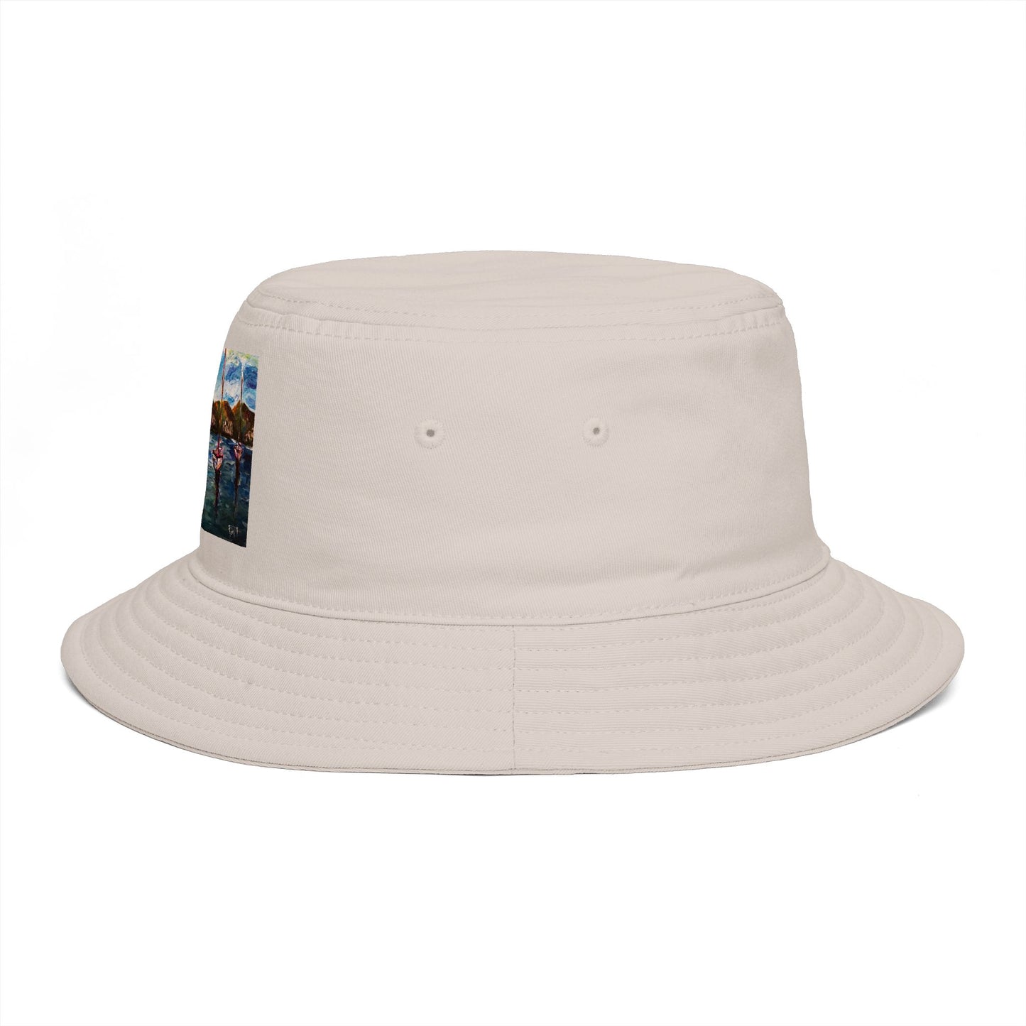 Roxy Rich Fine Art  Portofino Harbor - Bucket Hat — Stylish Durable Travel Hat