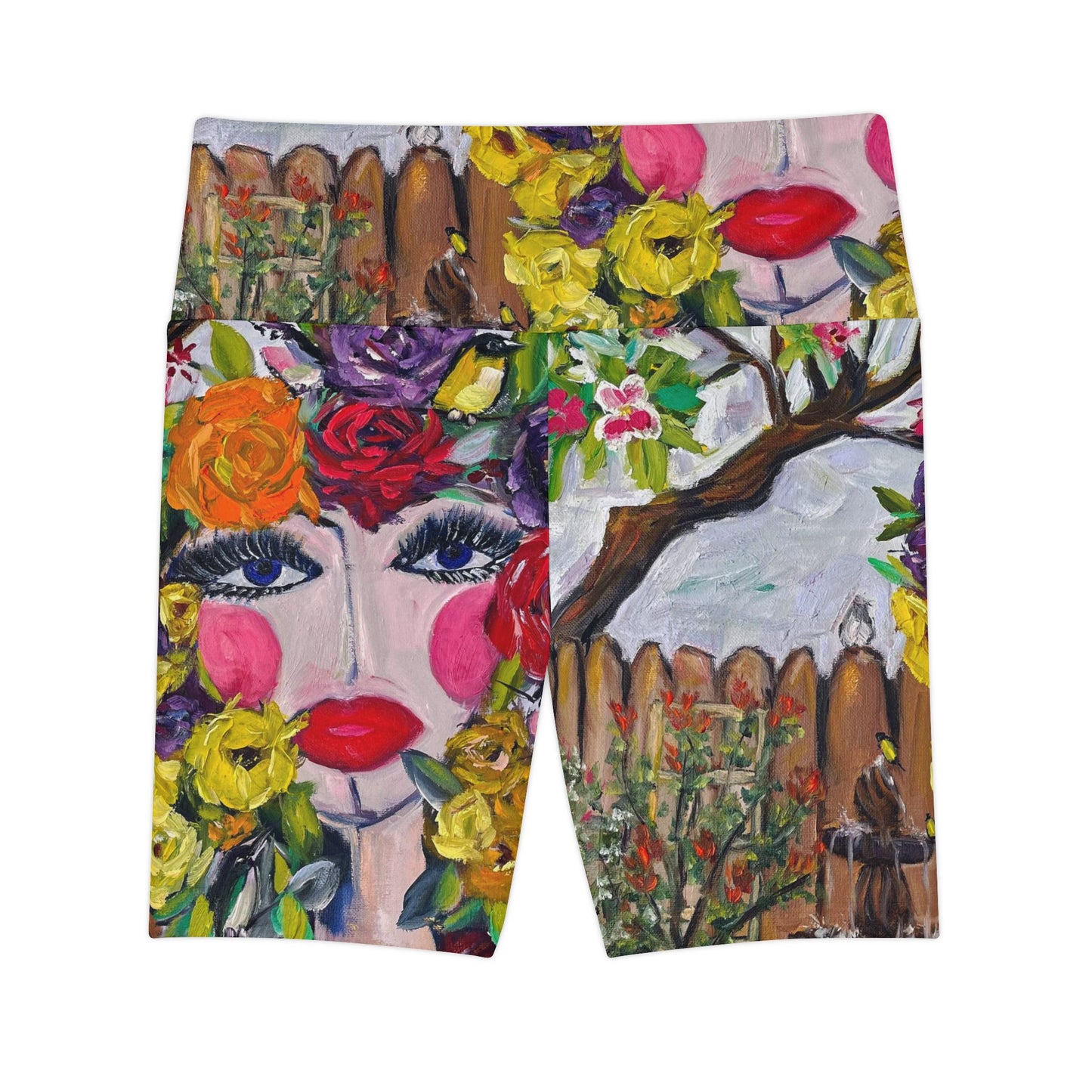 Women's Workout Shorts - Garden Goddess