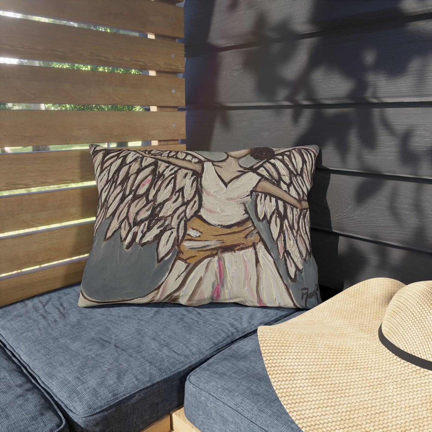 Angel Rising Outdoor Pillows