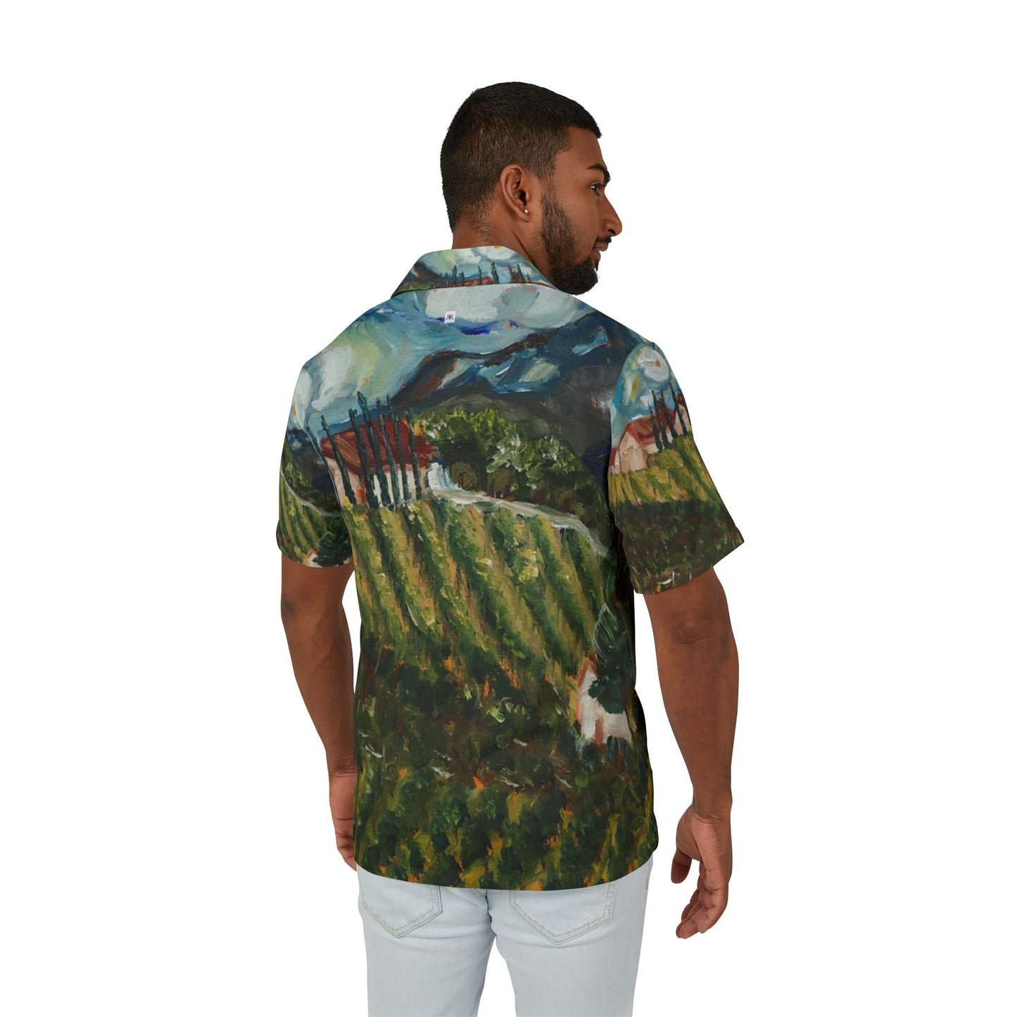 Men's European Fit Hawaiian Camp Shirt -Avensole Winery