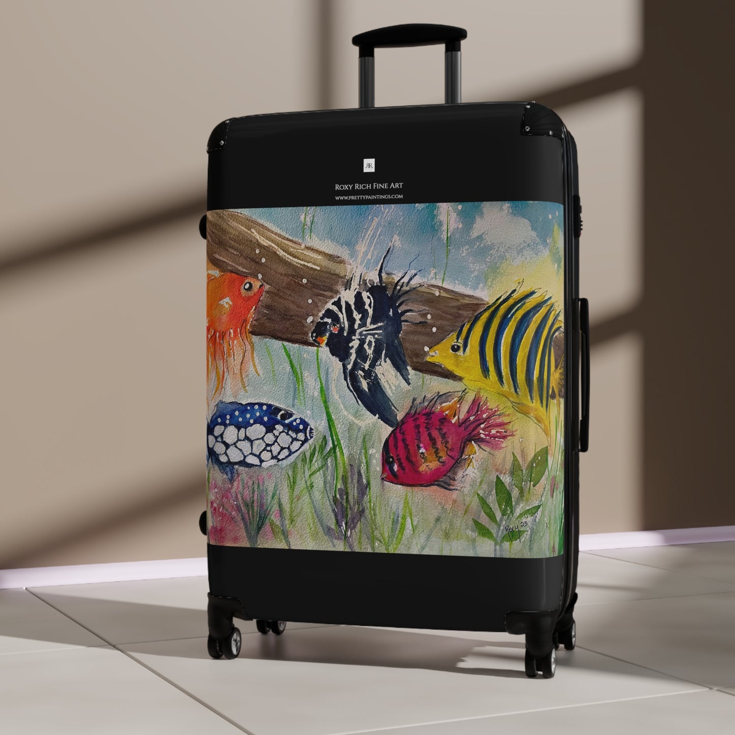 Colorful Fish Carry on Suitcase