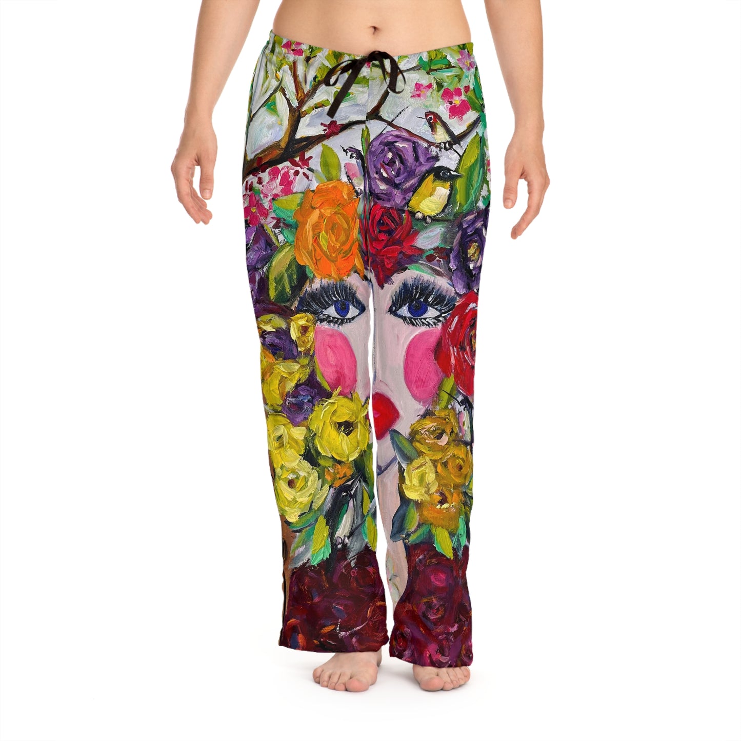 Pajama Pants - Garden Goddess/Birds and Blossoms- Women's Pajama Pants