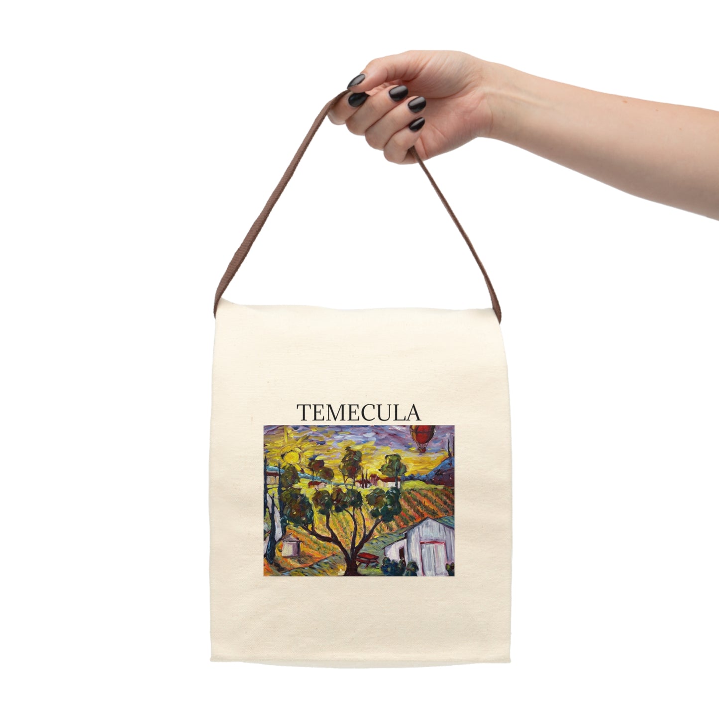 Ultimate Sunrise "Temecula" Canvas Lunch Bag With Strap