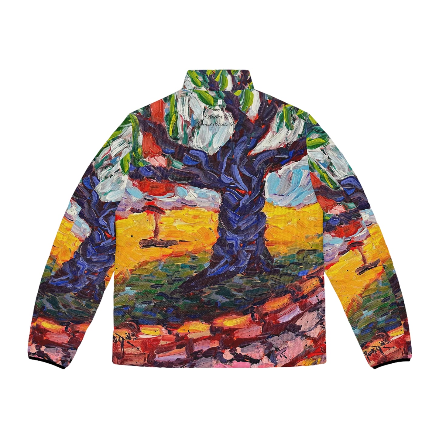 Men's Puffer Jacket - Roxy Rich Art-Anchor Tree at Lorenzi