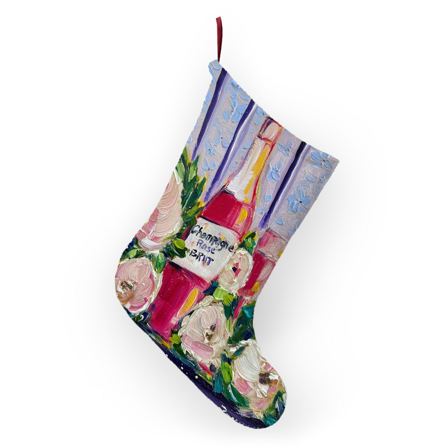 Christmas Stockings - Pink Champagne and Peonies