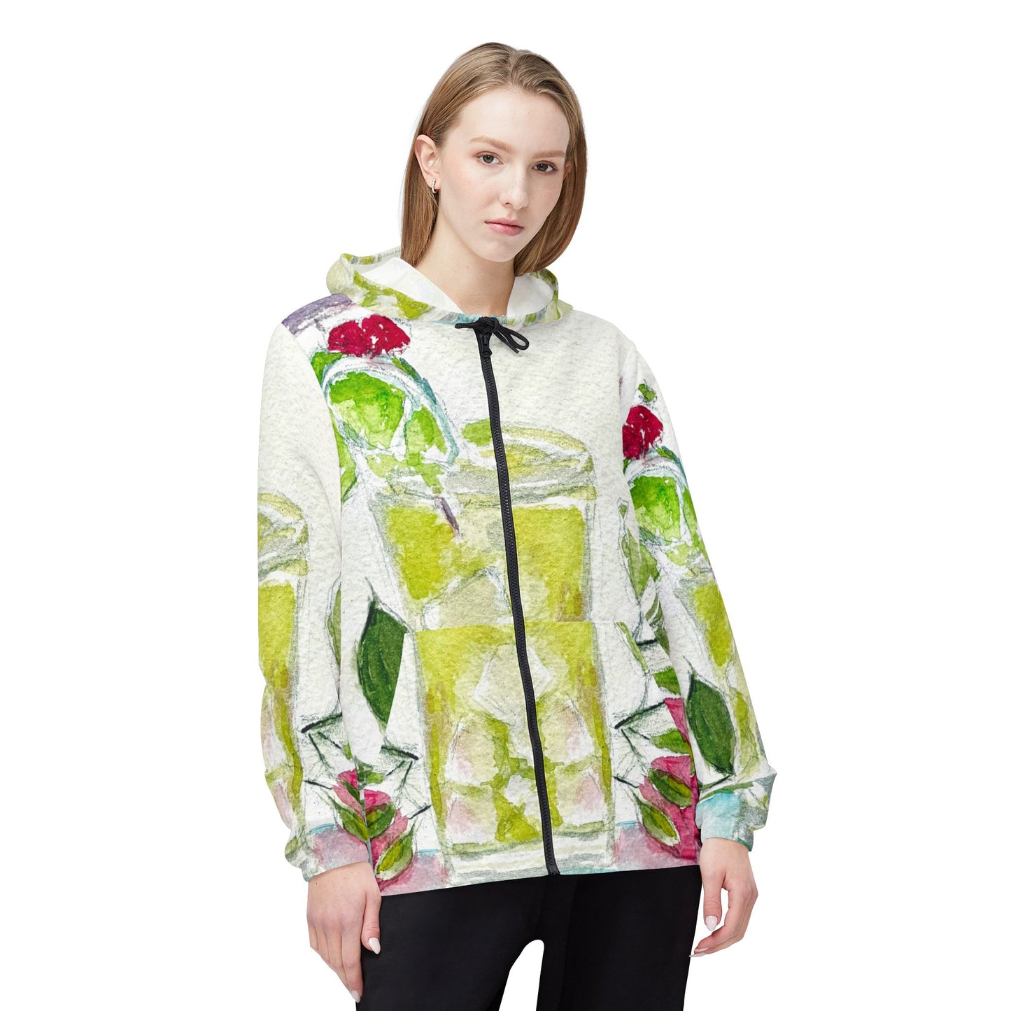 Lightweight Windbreaker Jacket — Margarita and Roses