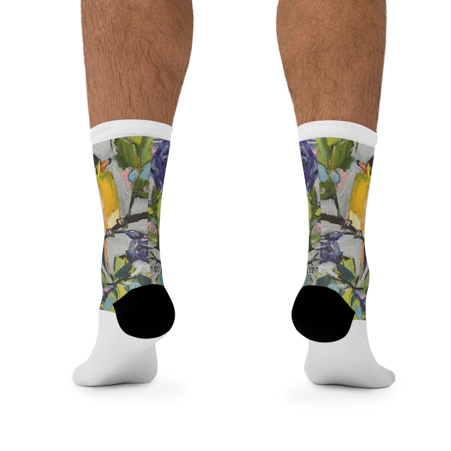 Morning Glory Goldfinches Socks