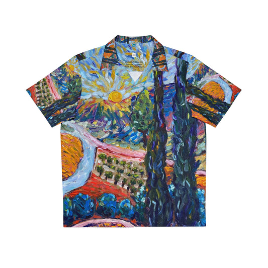 Sunny Cypresses Robert Renzoni Winery - Camisa hawaiana para hombre
