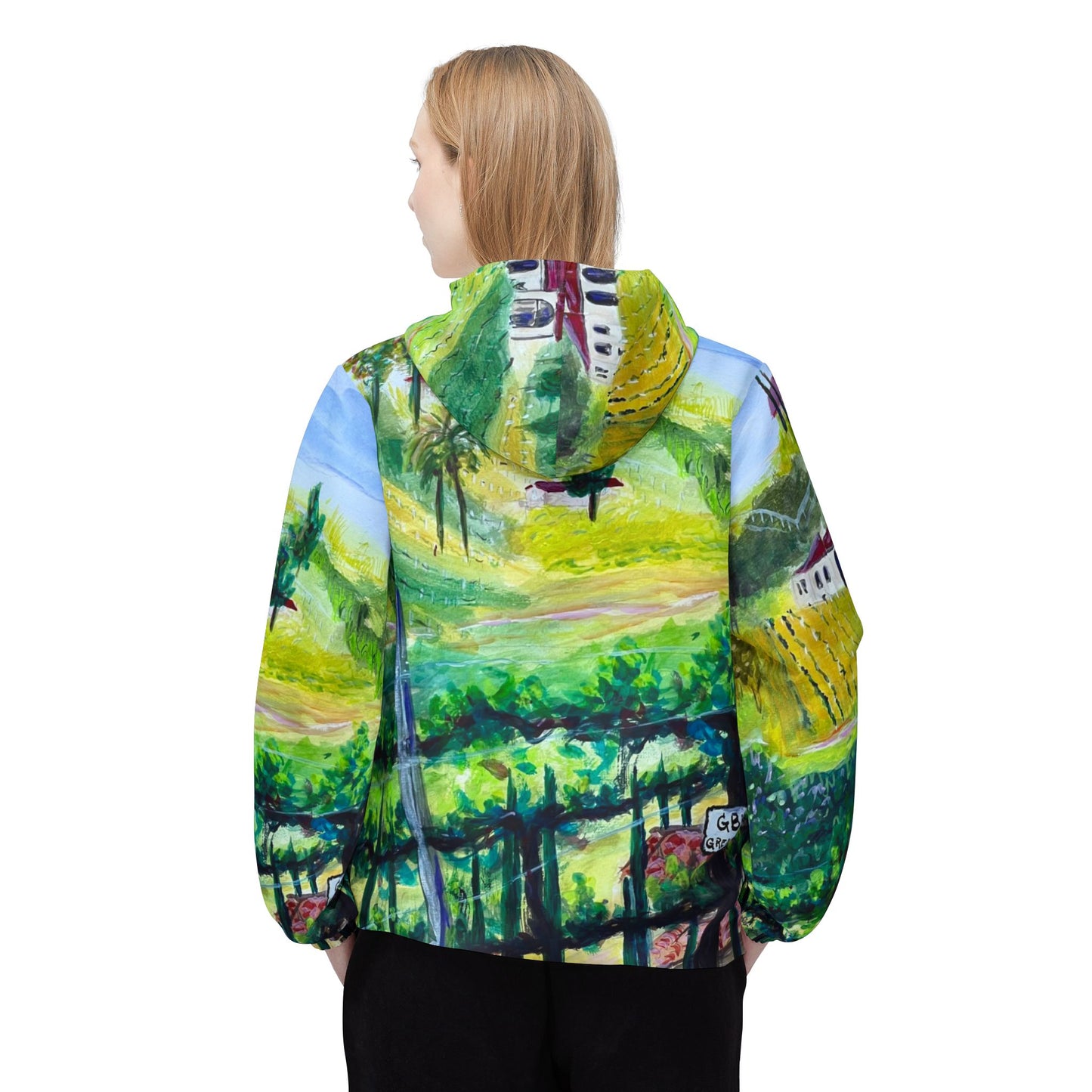 Lightweight Windbreaker Jacket — Grenache Vines at Gershon Bachus Vintners