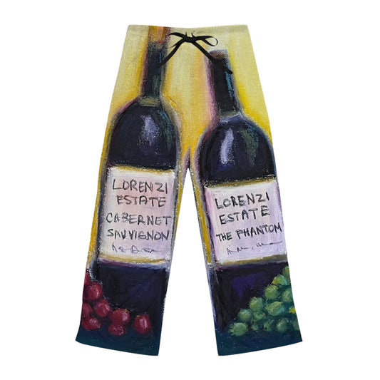 Pajama Pants - Lorenzi Estate Wine and Roses- Women's Pajama Pants