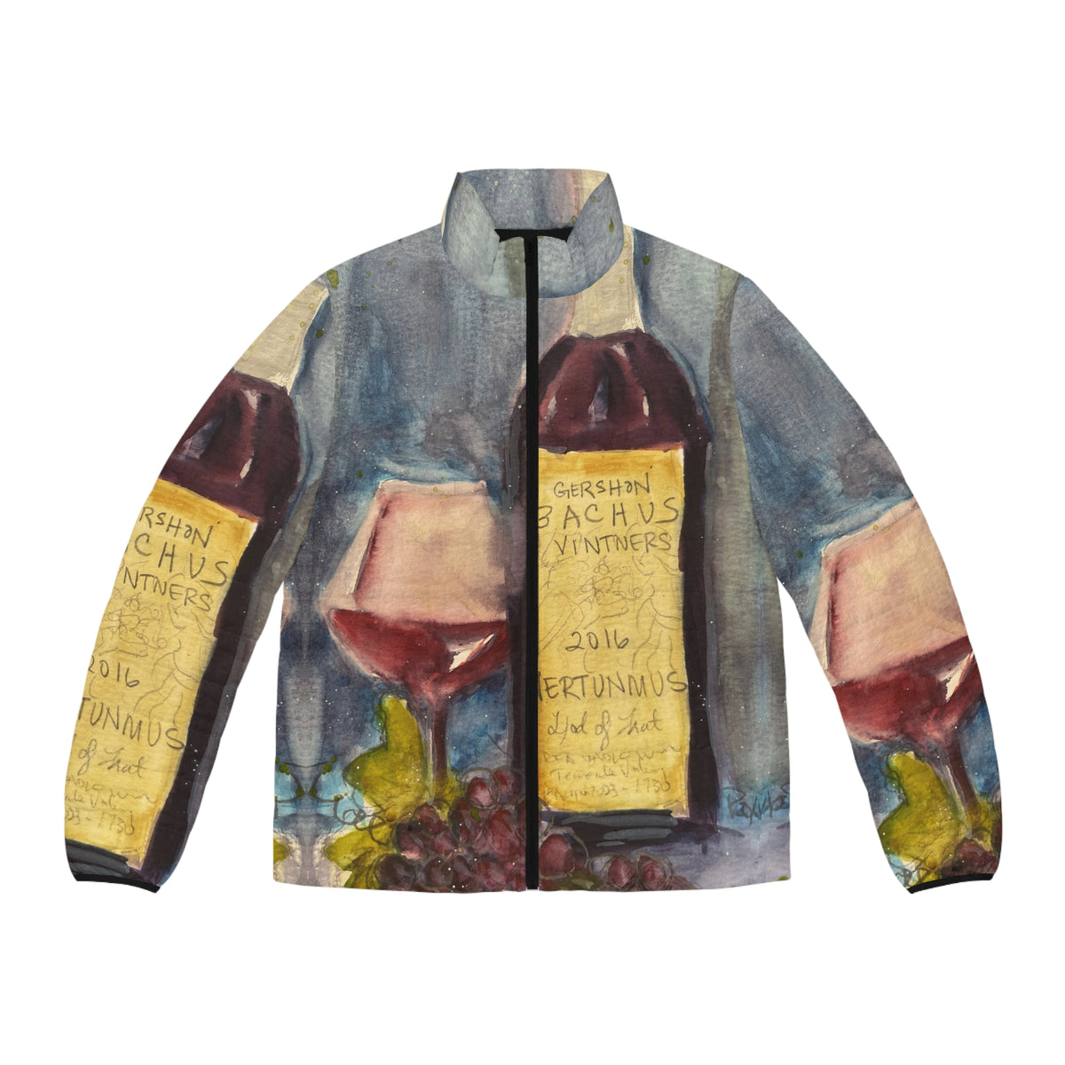 Men's Puffer Jacket - Roxy Rich Art-Vertunmus-GBV Wine