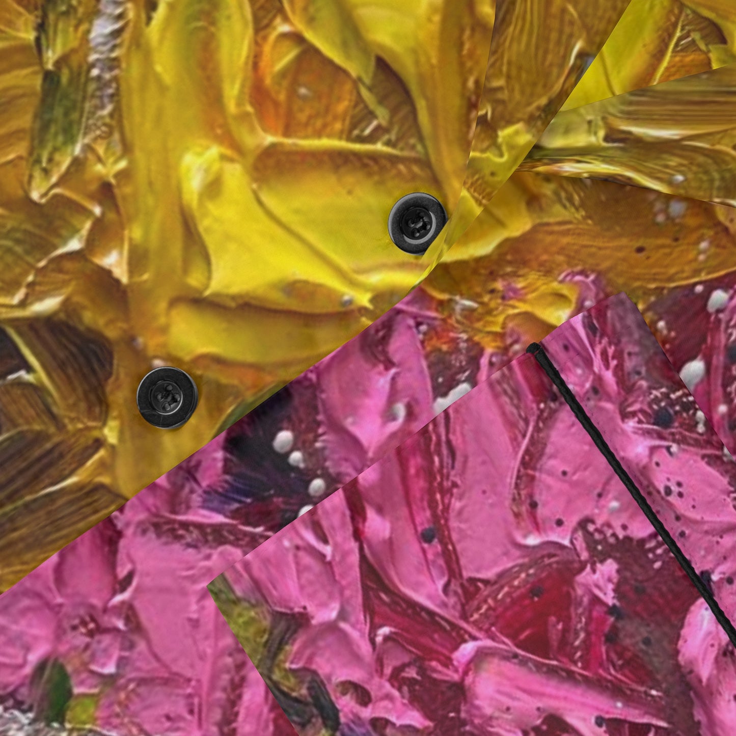 Satin Pajamas - Pink and Yellow Roses