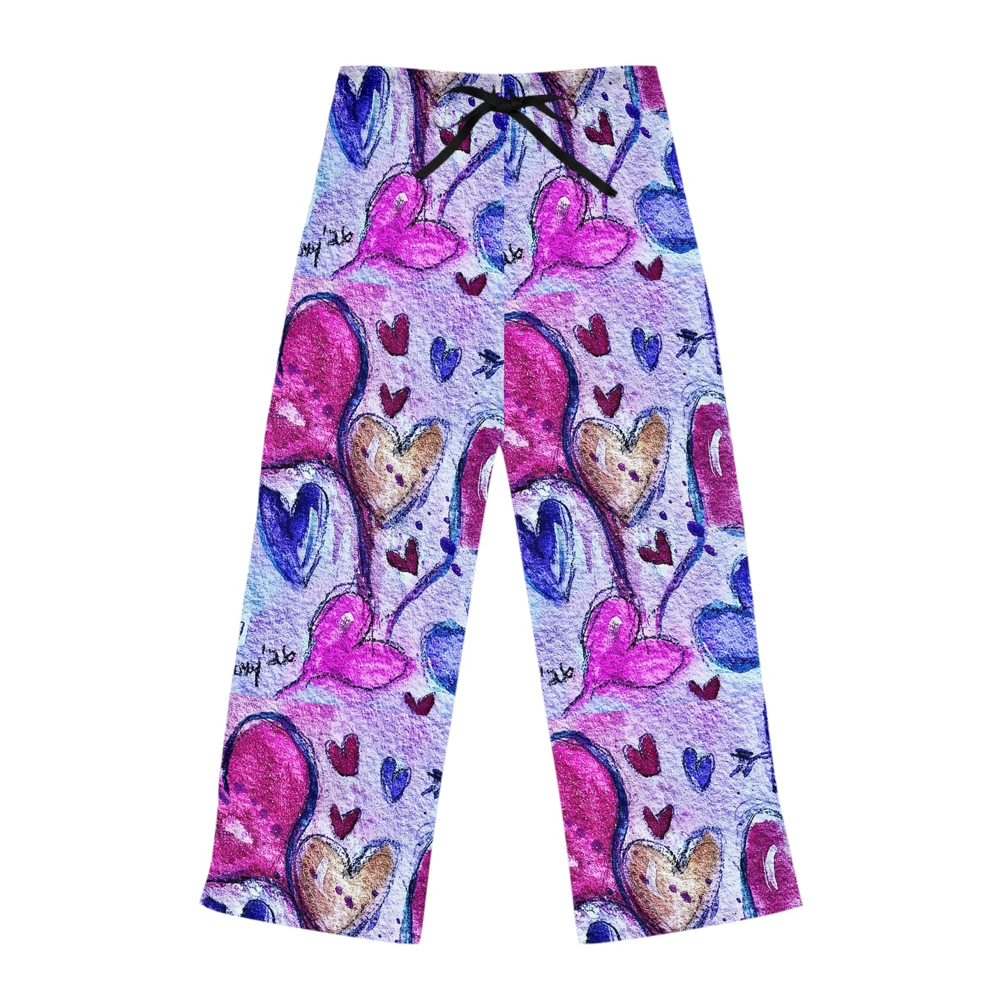 Pajama Pants - Floating Hearts Parade- Women's Pajama Pants