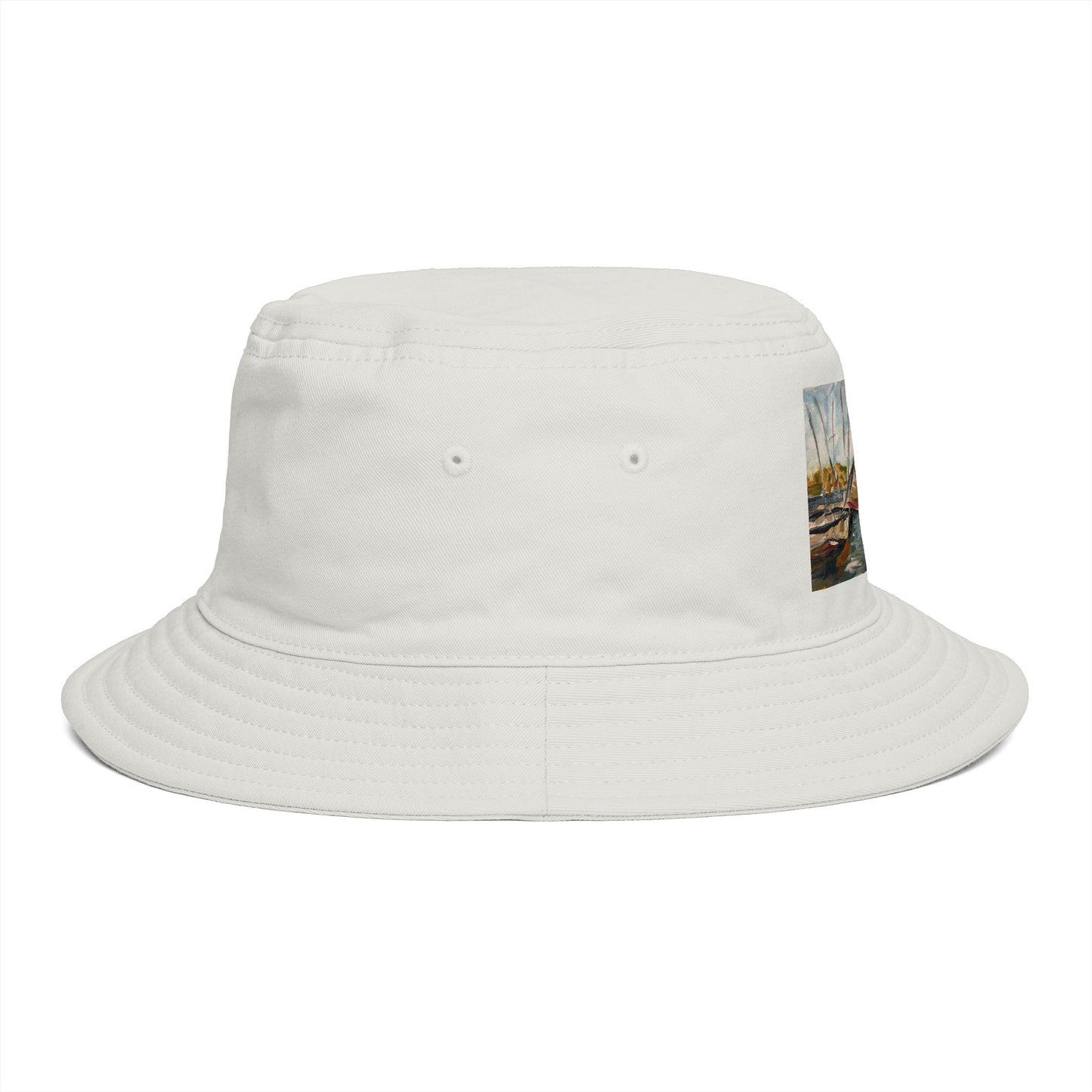 Roxy Rich Fine Art  Harbor Sail- Bucket Hat — Stylish Durable Travel Hat