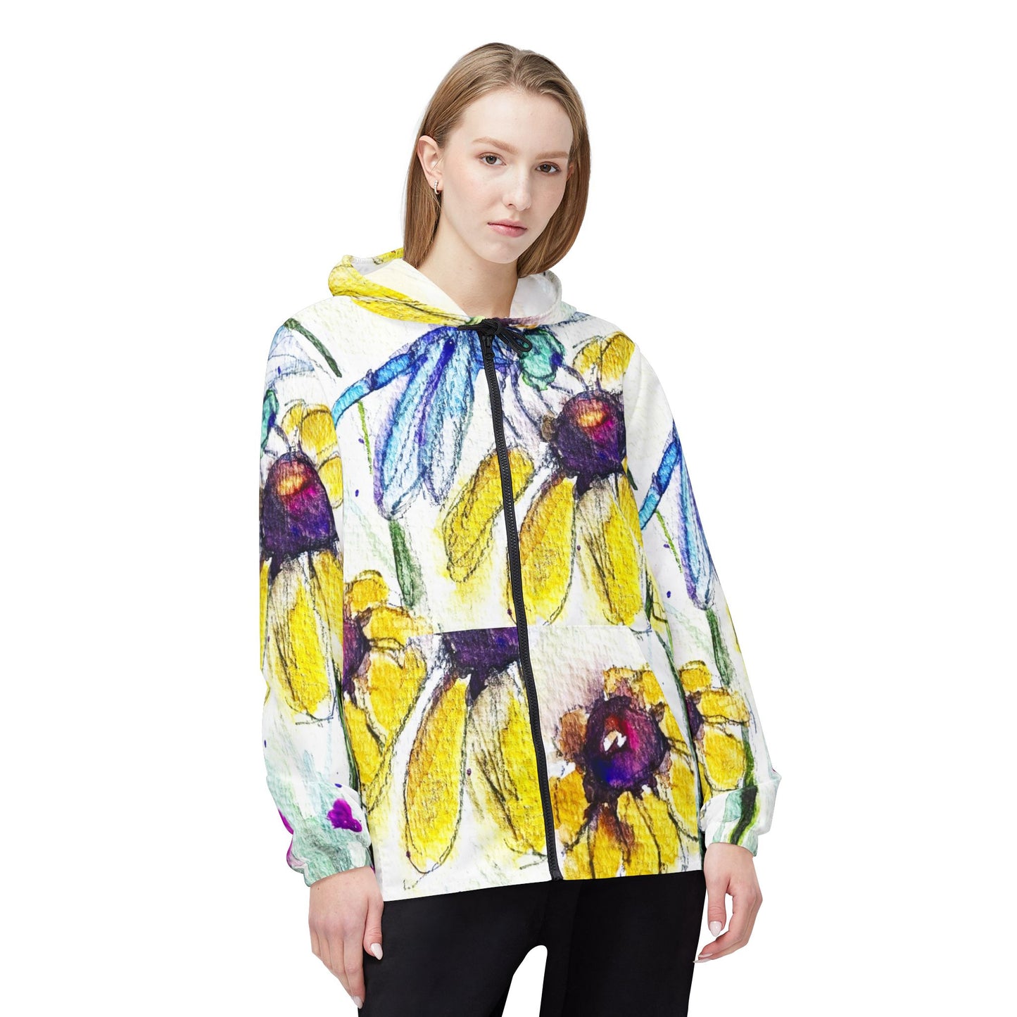 Lightweight Windbreaker Jacket — Blue Dragonfly