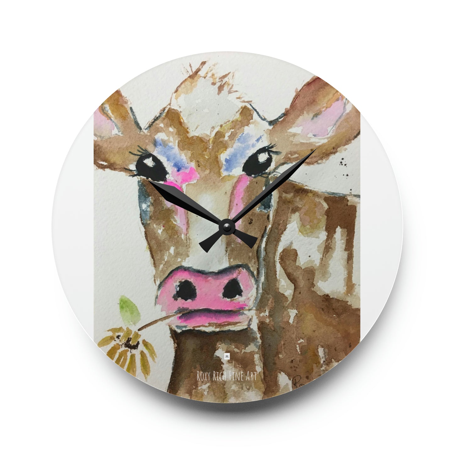 Betty Cow Acrylic Wall Clock
