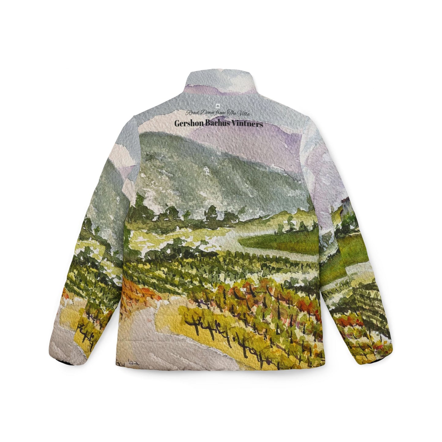 Women's Puffer Jacket - Road Down from The Villa-GBV