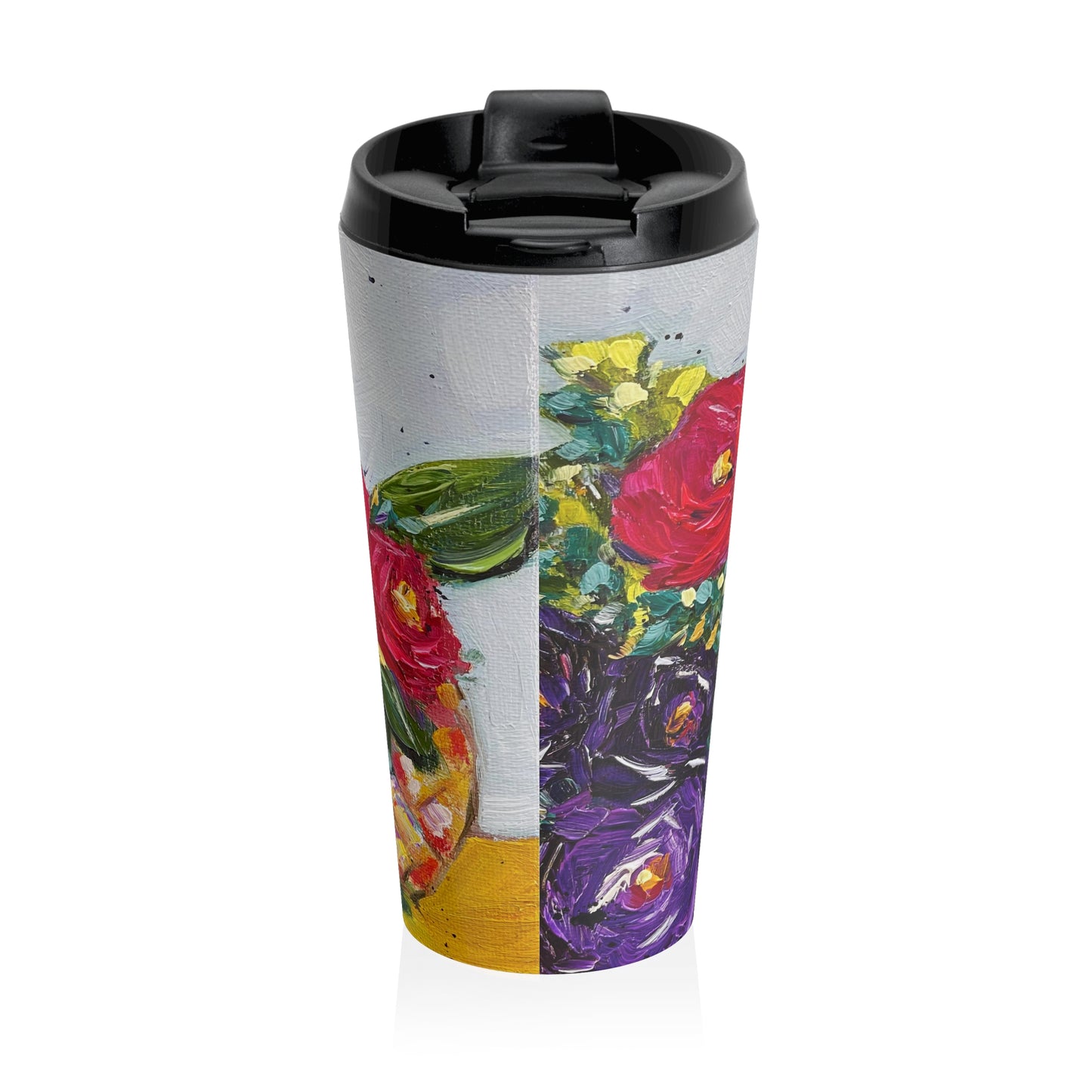 French Bubbles Stainless Steel Travel Mug