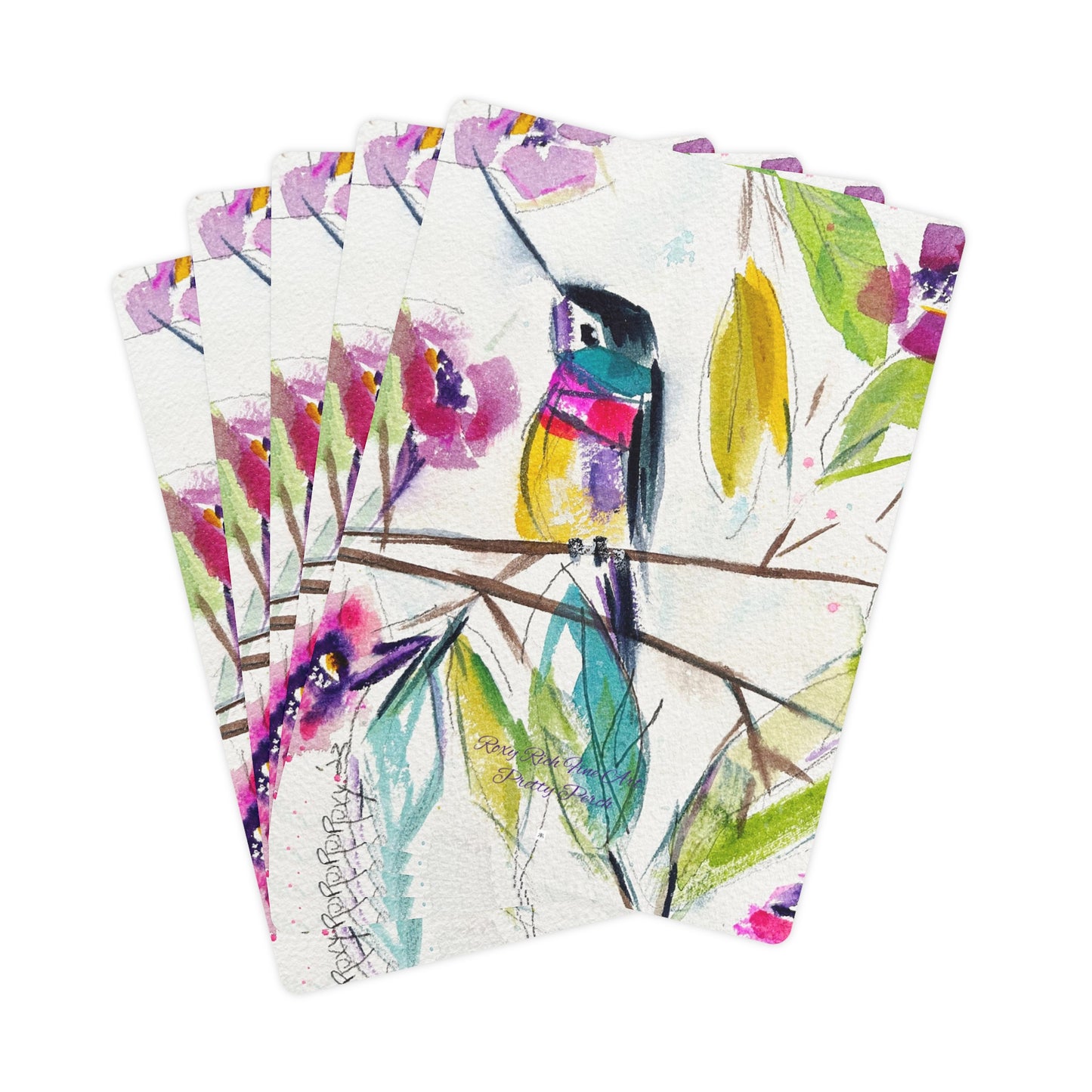Cartas de póquer/naipes Pretty Perch Hummingbird